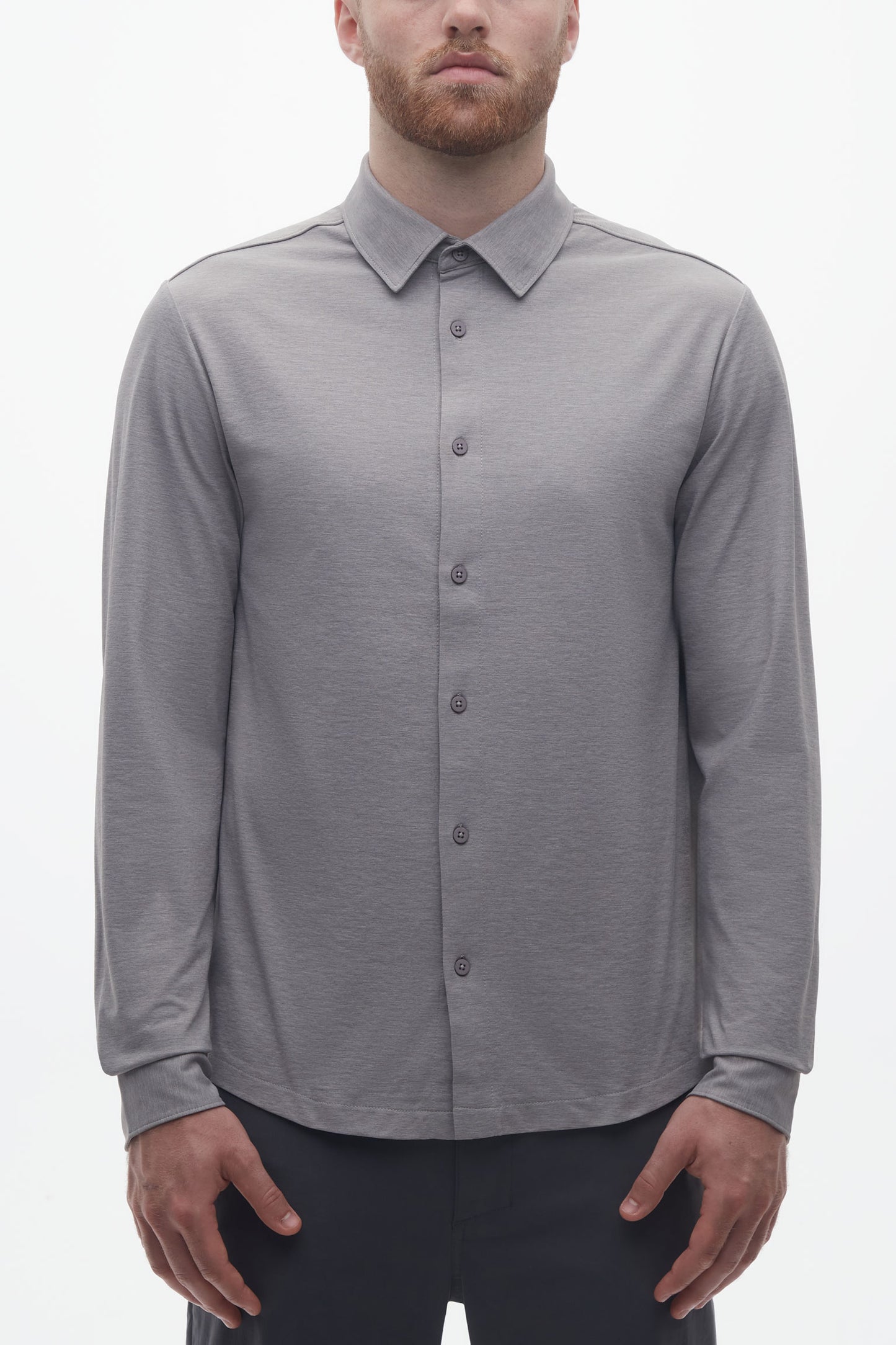 Chemise à séchage rapide - Homme && GRIS MIXTE