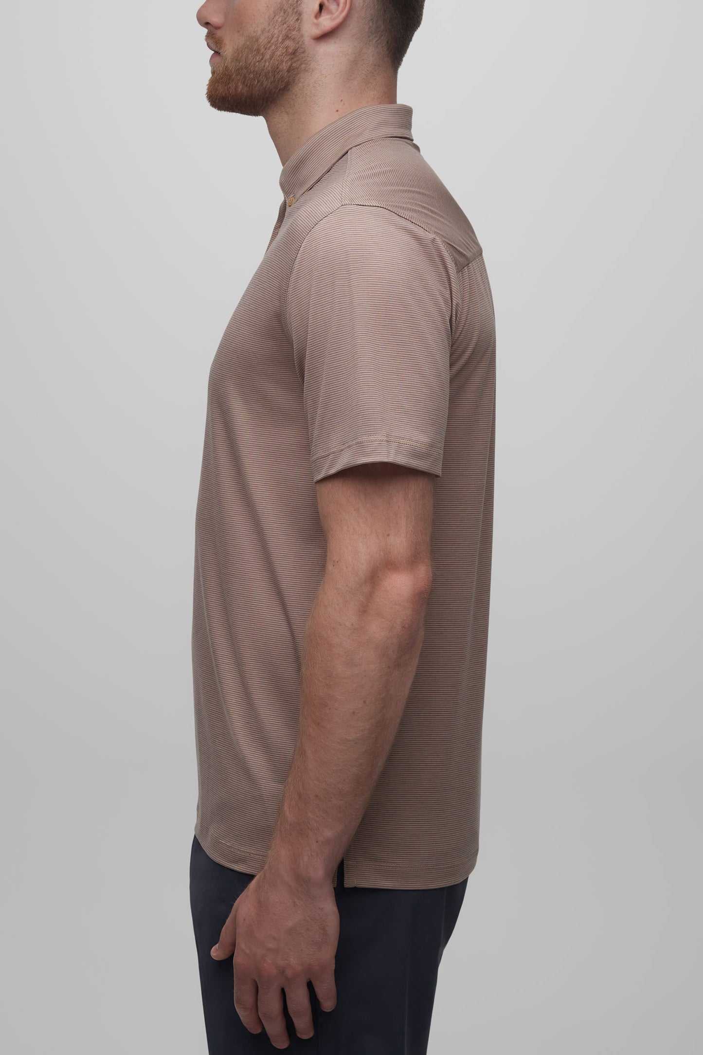 Polo technique en lyocell - Homme && OCRE
