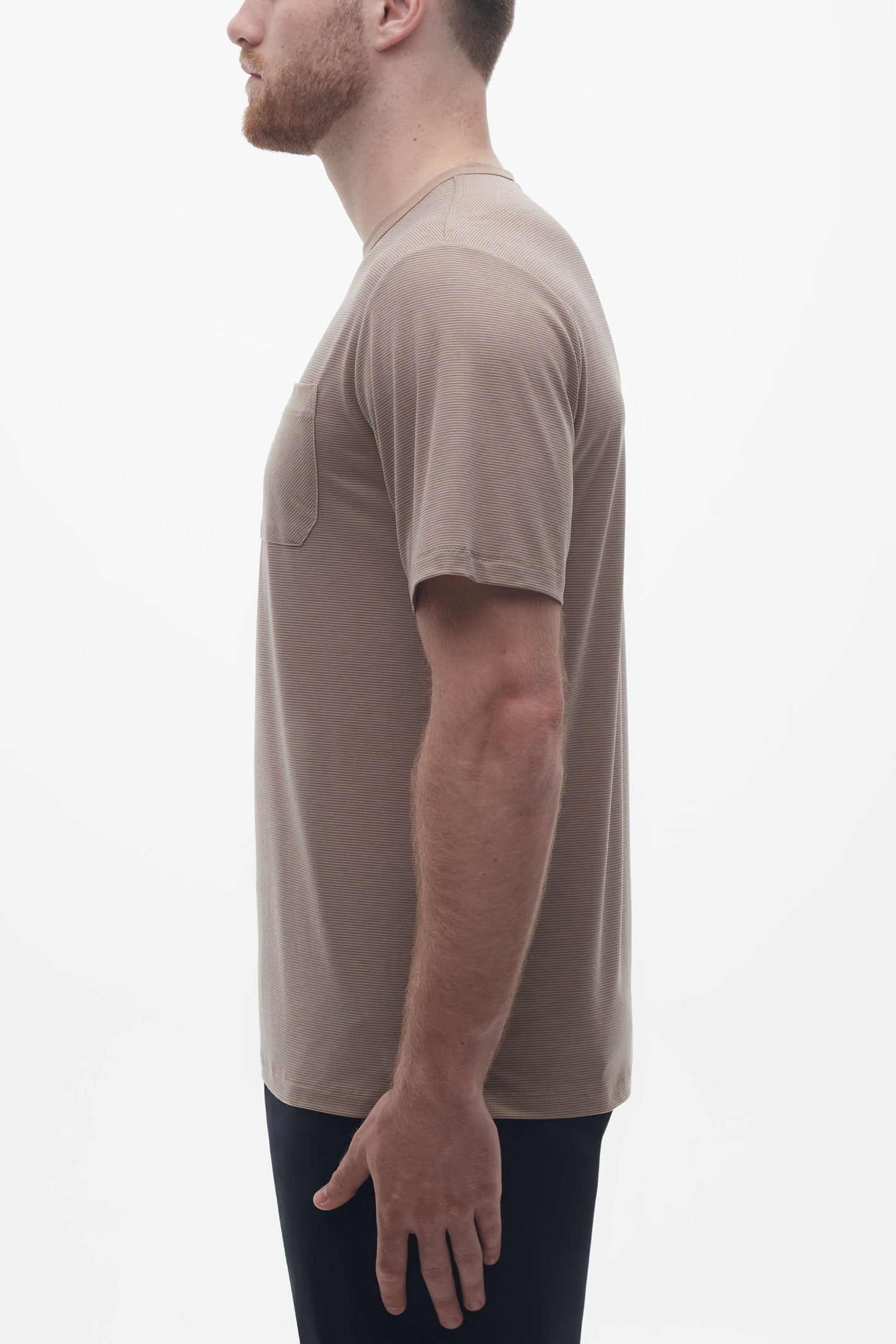 T-shirt respirant en lyocell - Homme && OCRE