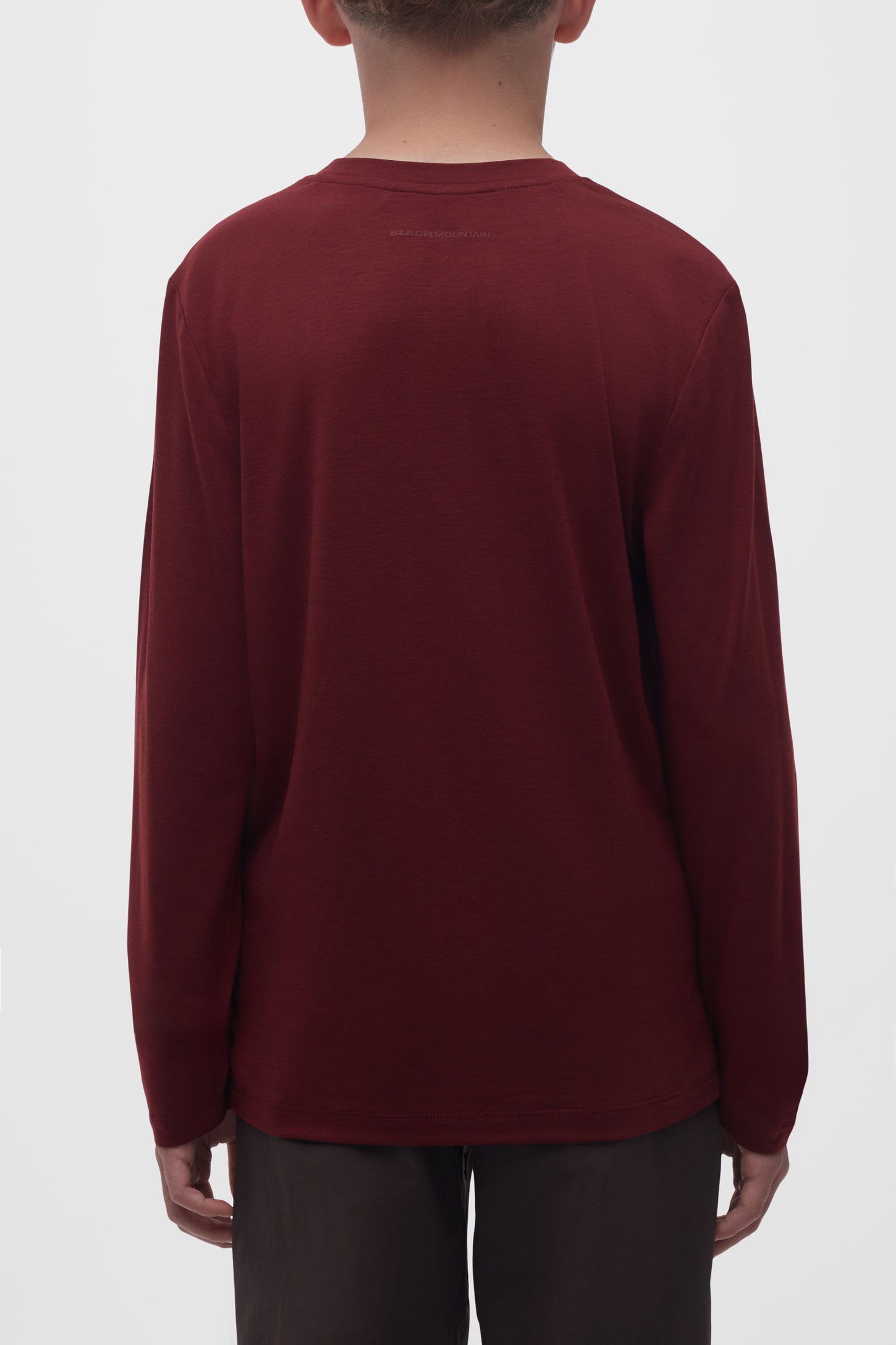 Chandail manches longues mérinos - Ado garçon && BOURGOGNE