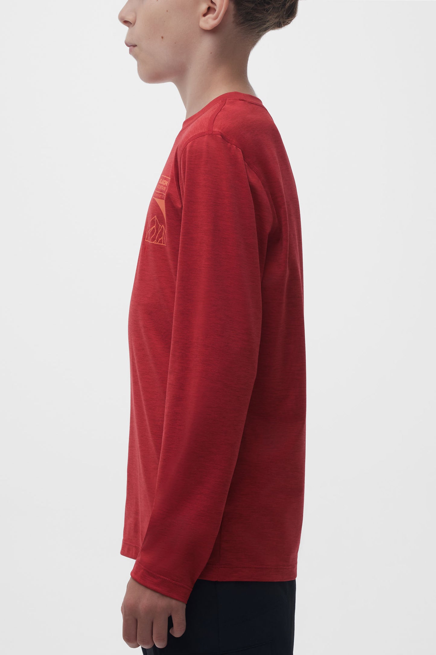 Chandail manches longues sport - Ado garçon && ROUGE MIXTE