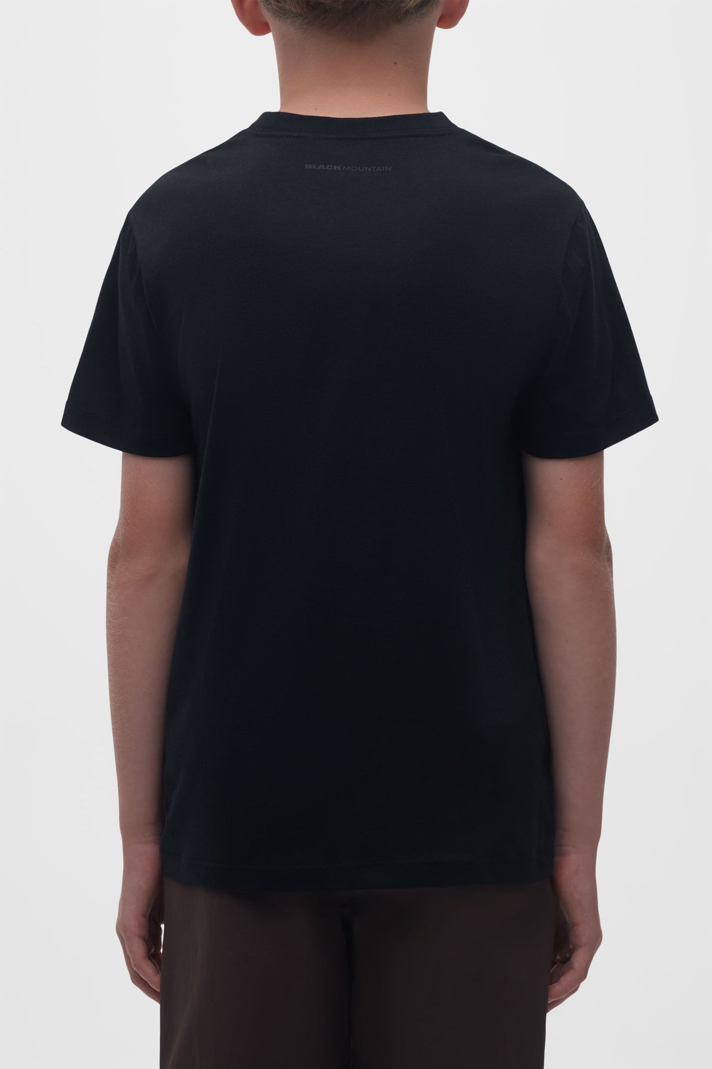 T-shirt col rond organique - Ado garçon && NOIR