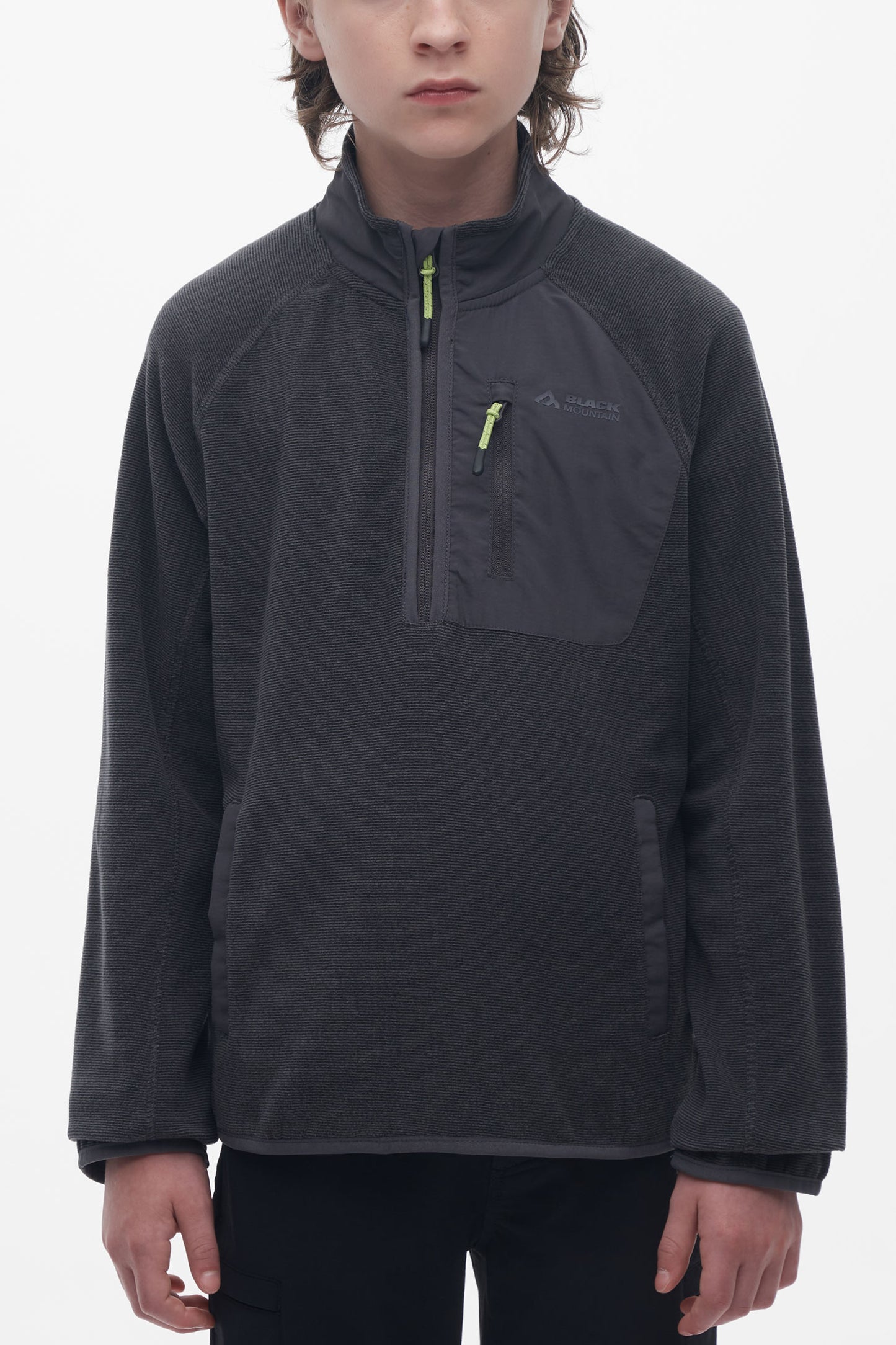 Veste col montant – Ado garçon && CHARBON/MULTI