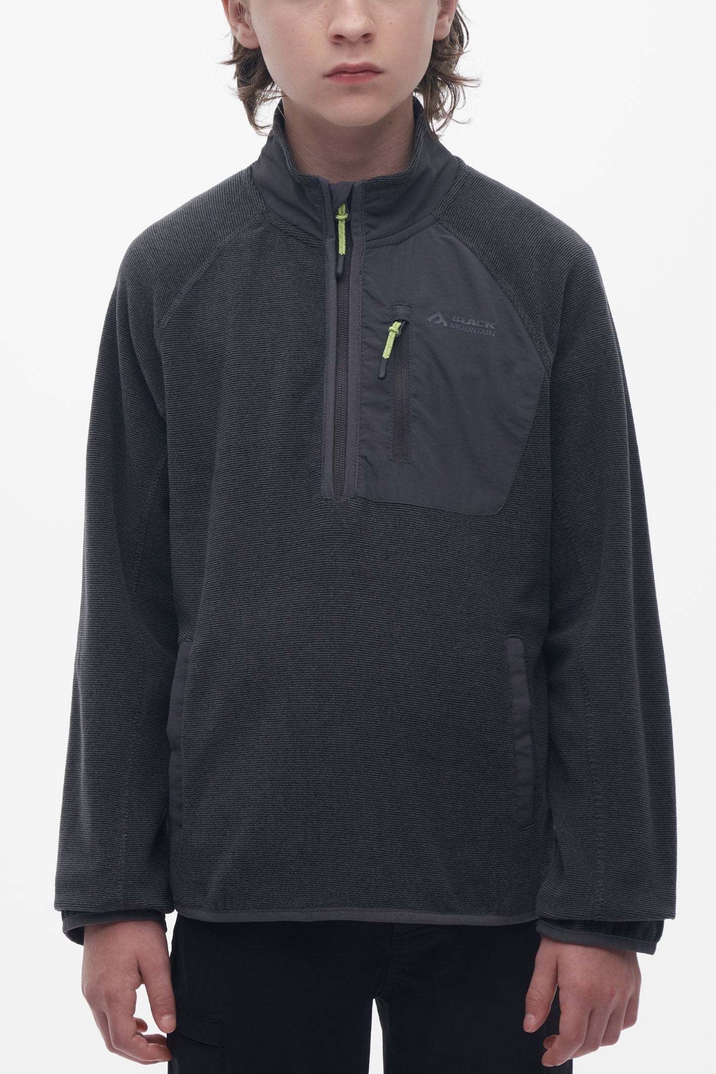 Veste col montant – Ado garçon && CHARBON/MULTI