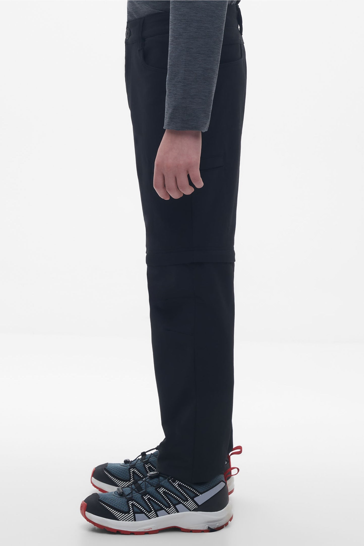 Pantalon technique convertible en short - Ado garçon && NOIR