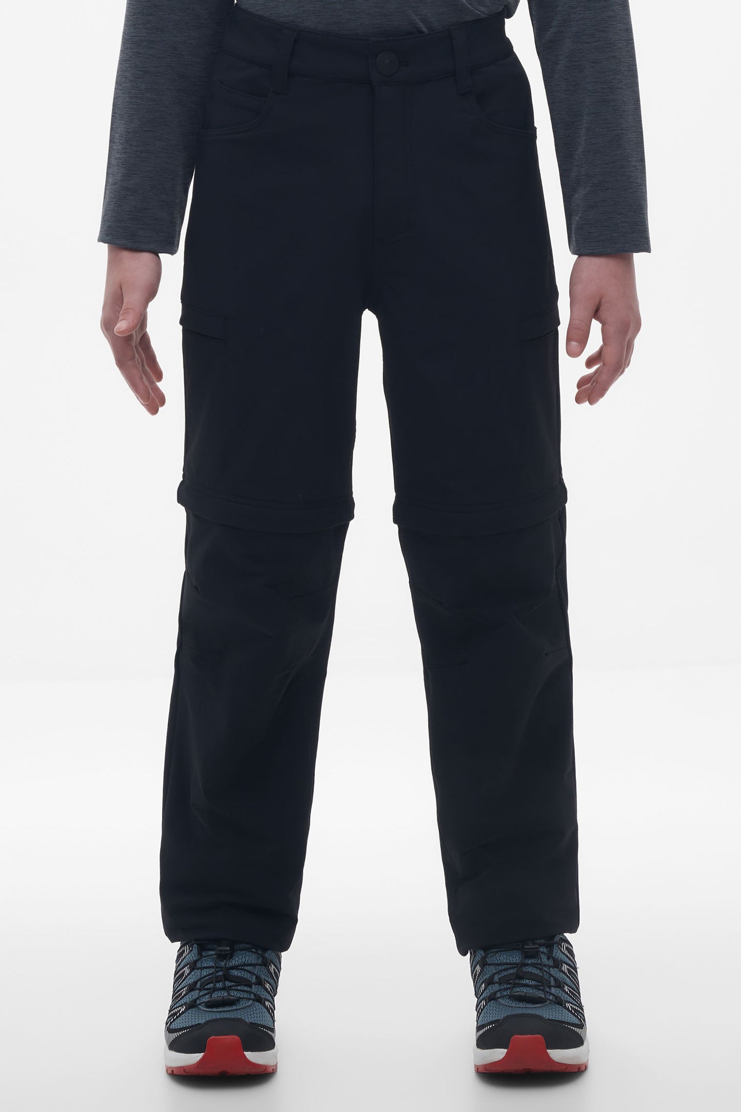 Pantalon technique convertible en short - Ado garçon && NOIR