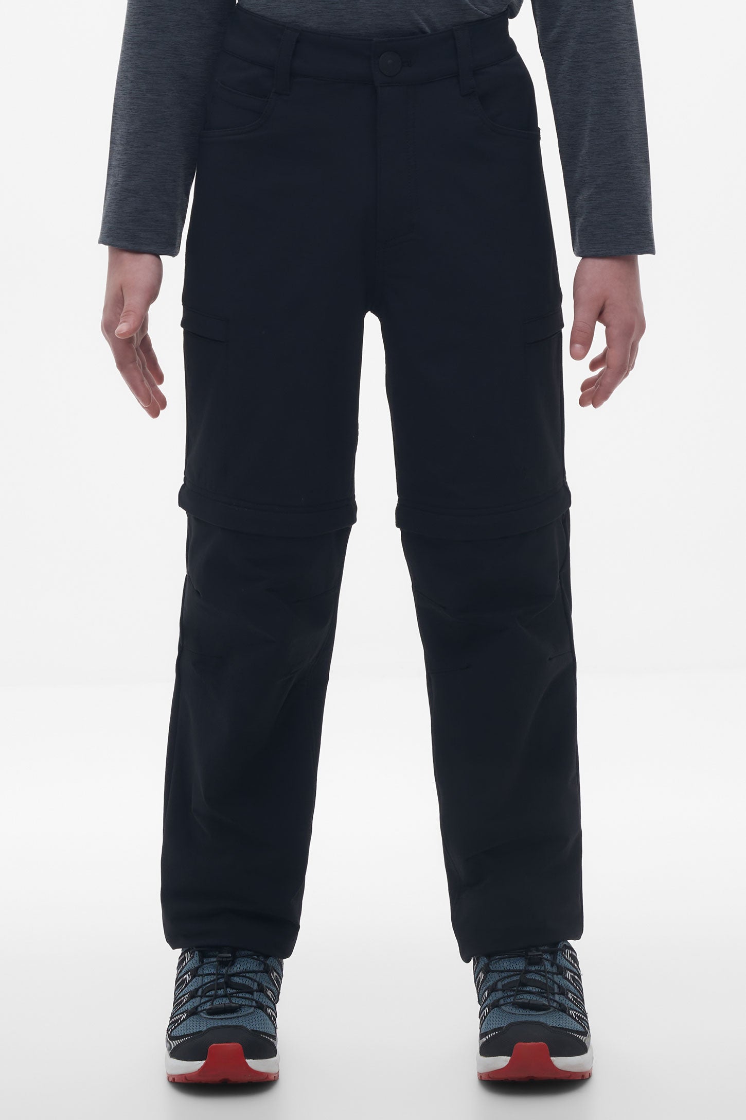 Pantalon technique convertible en short - Ado garçon && NOIR