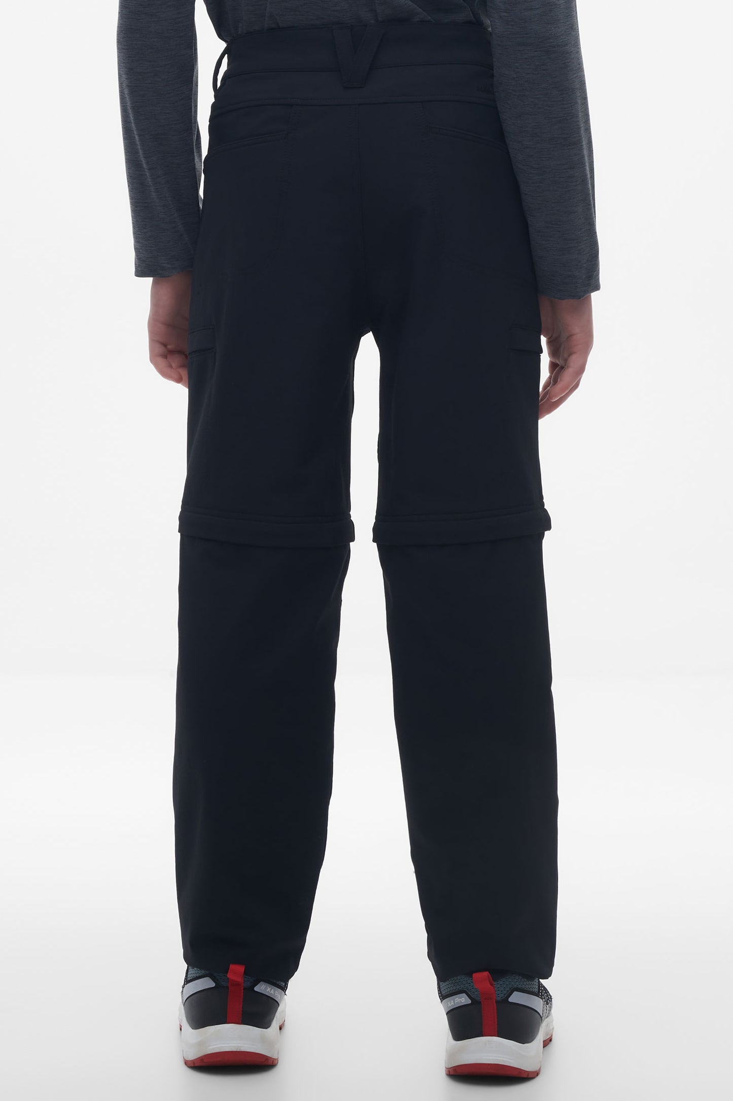 Pantalon technique convertible en short - Ado garçon && NOIR