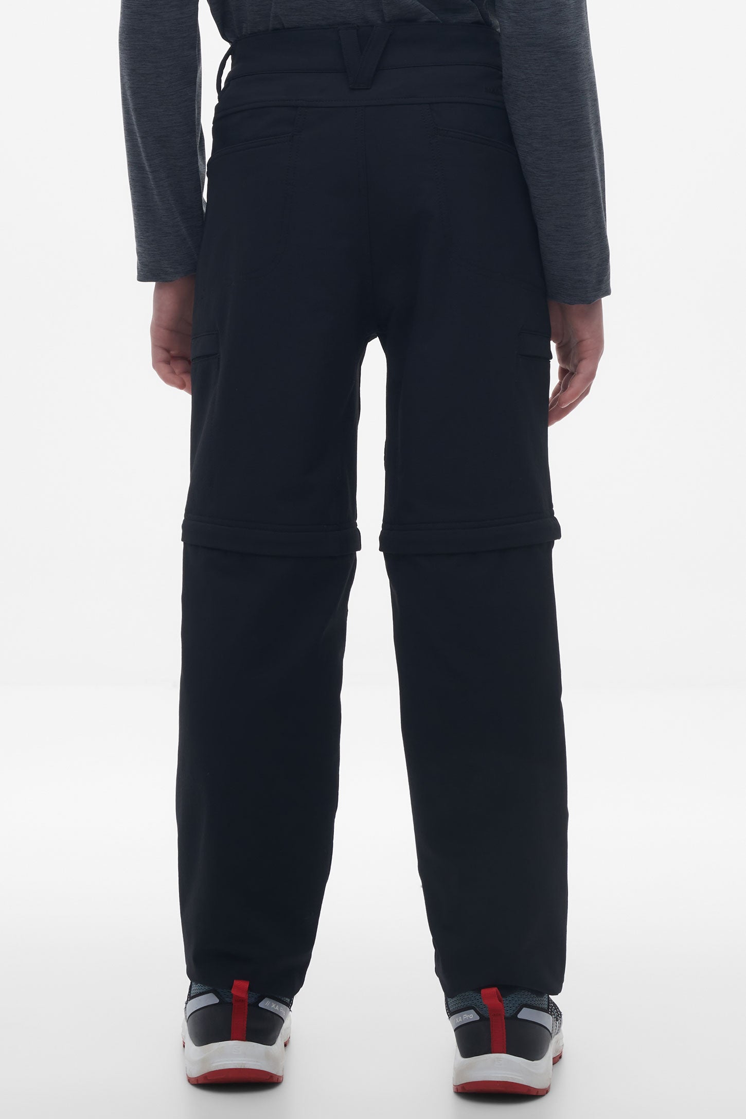 Pantalon technique convertible en short - Ado garçon && NOIR