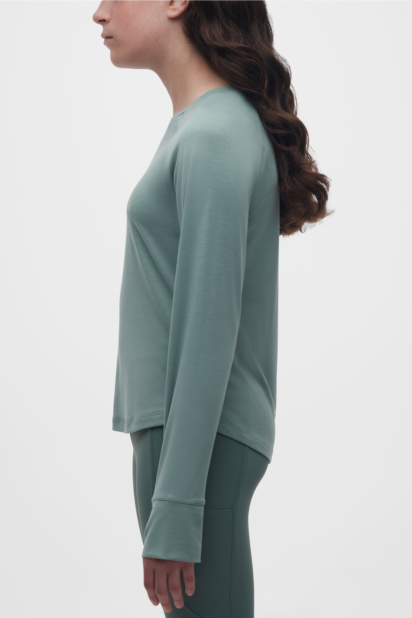 Chandail manches longues en lyocell - Ado fille && VERT