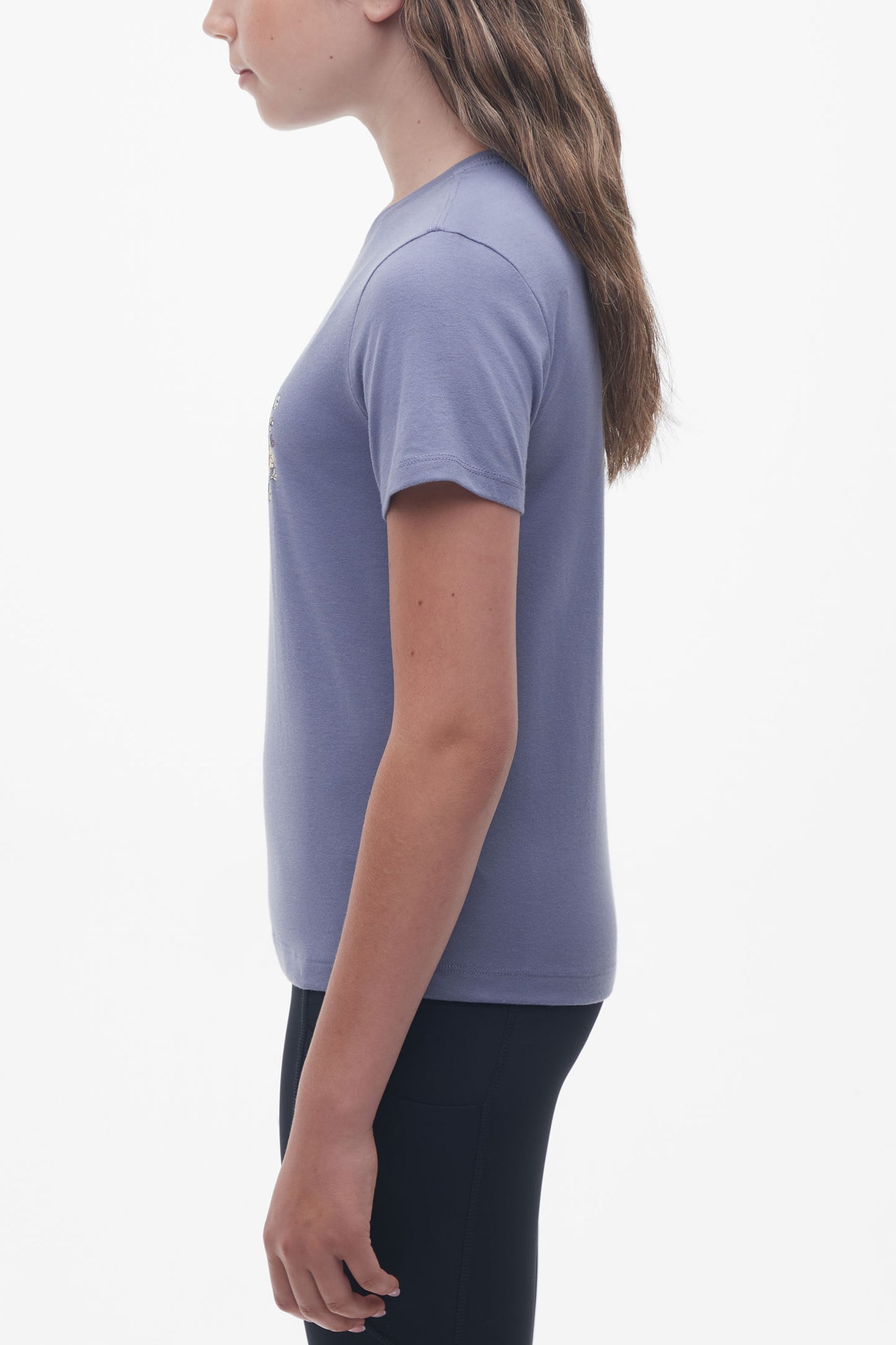 T-shirt col rond organique - Ado fille && GRIS