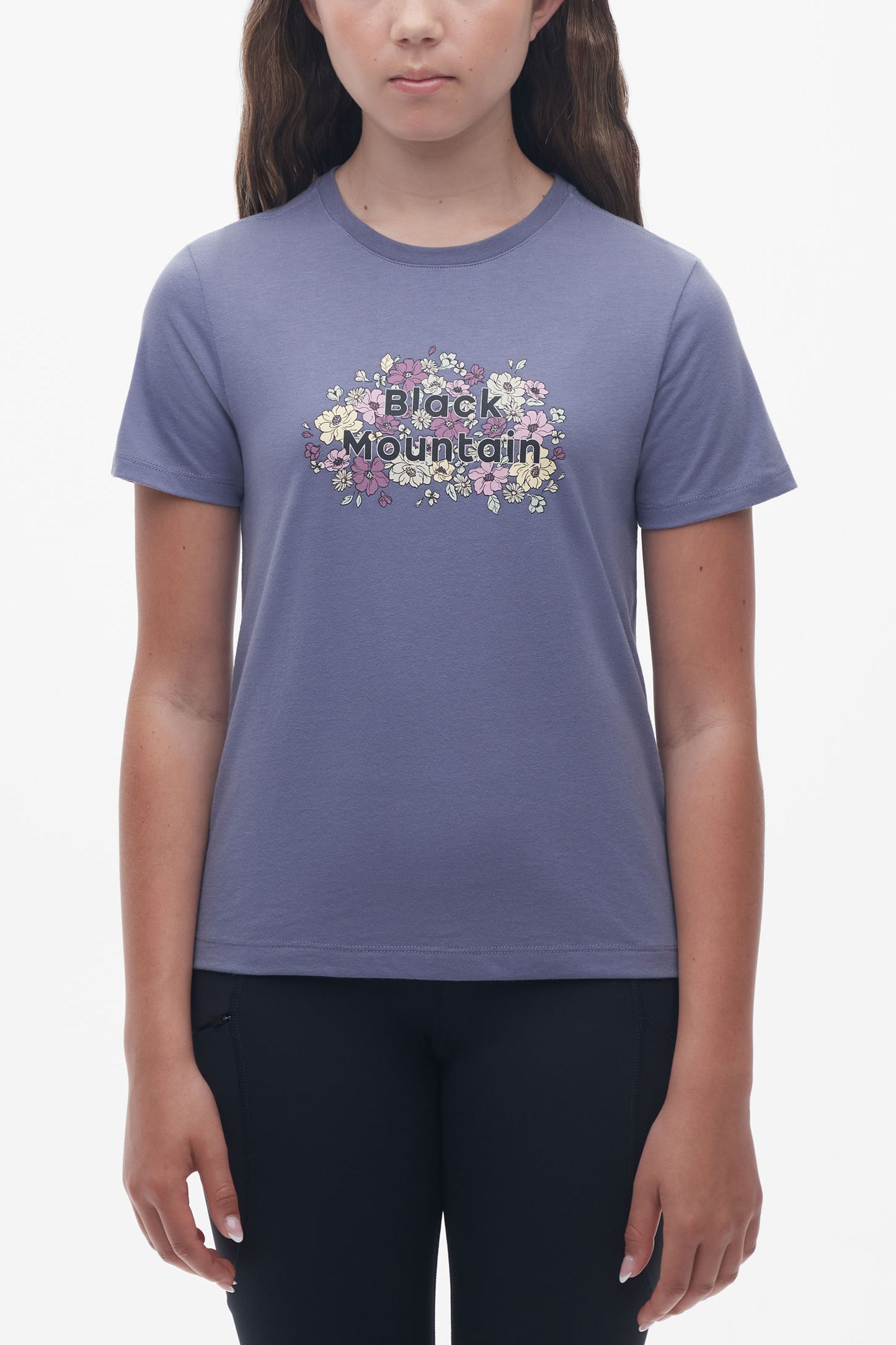 T-shirt col rond organique - Ado fille && GRIS