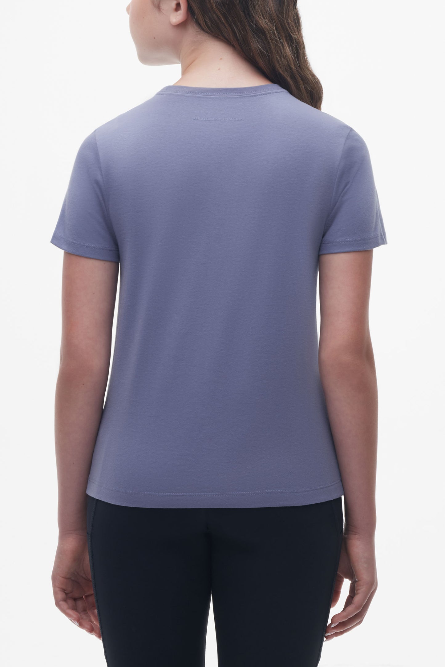 T-shirt col rond organique - Ado fille && GRIS