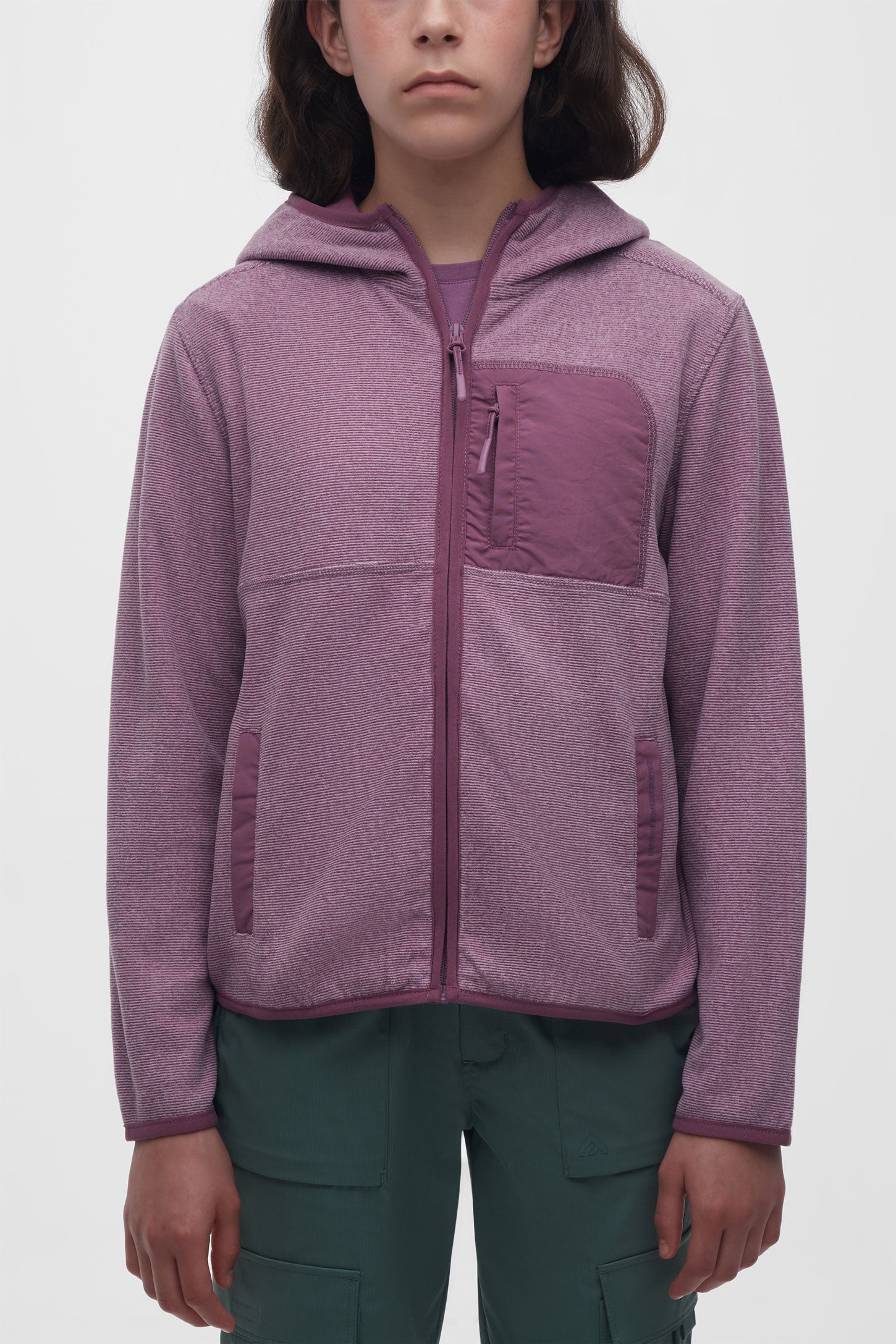Veste conservant la chaleur corporelle - Ado fille && MAUVE/MULTI