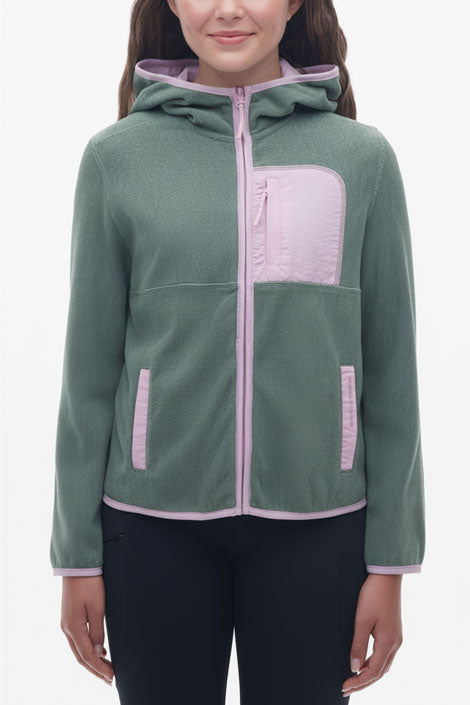 Veste conservant la chaleur corporelle - Ado fille && VERT/MULTI