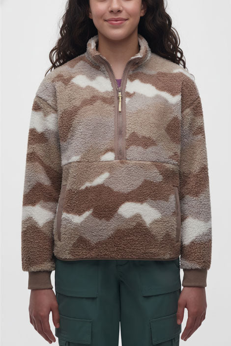 Chandail en sherpa - Ado fille && BRONZÉ