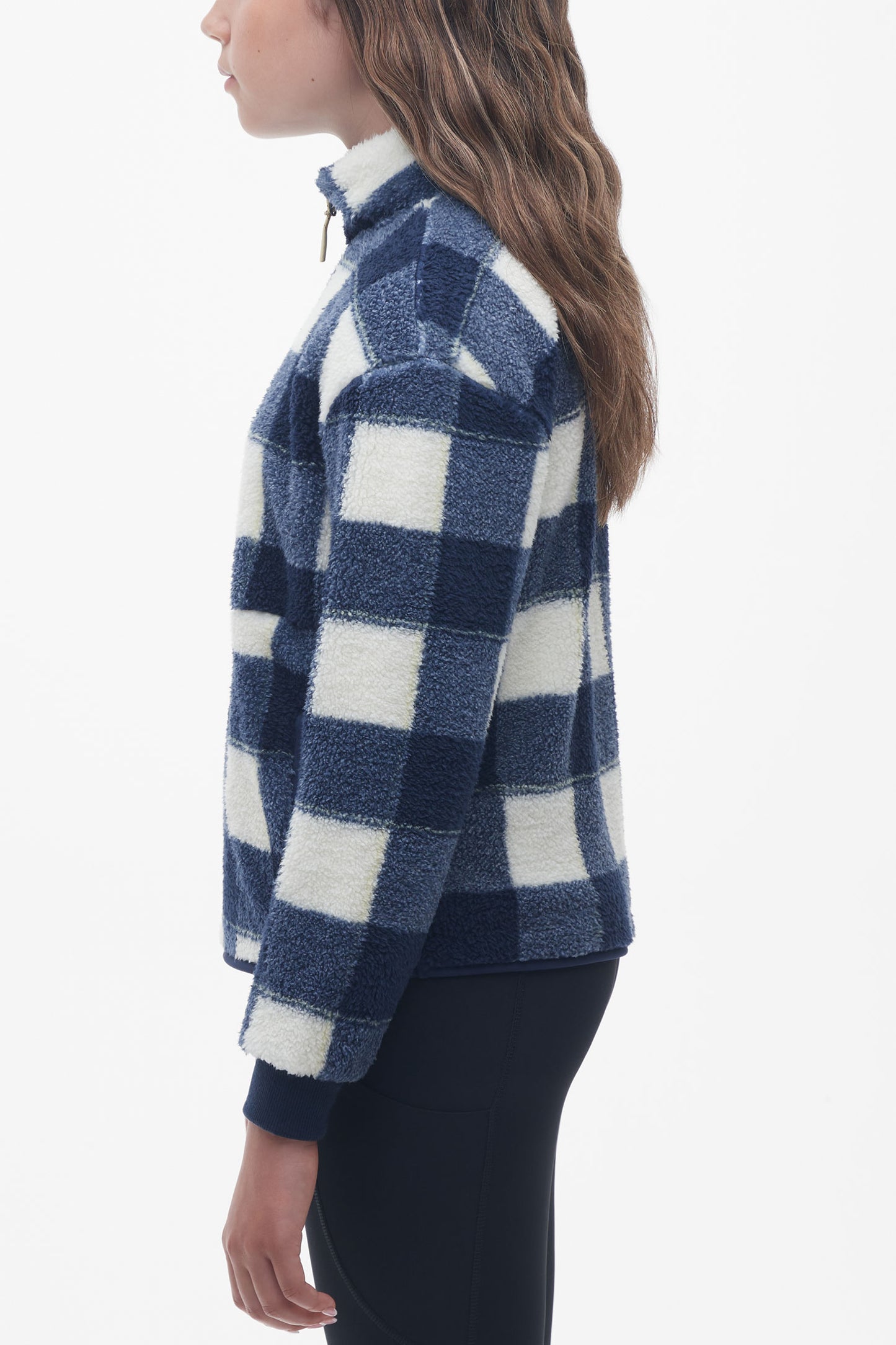 Chandail en sherpa - Ado fille && BLANC CASSÉ/MULTI