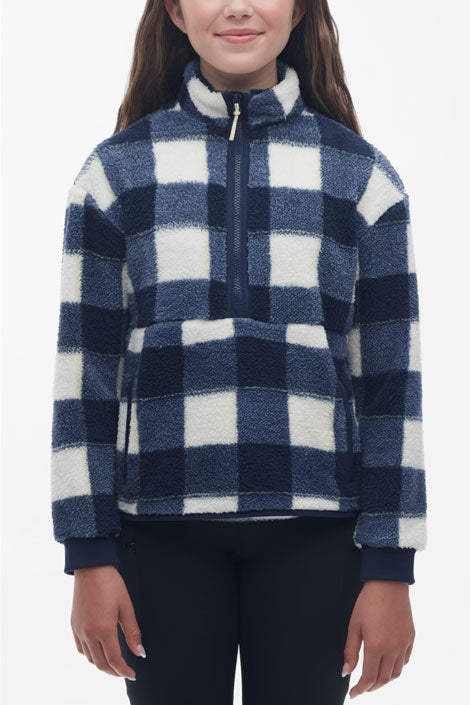 Chandail en sherpa - Ado fille && BLANC CASSÉ/MULTI