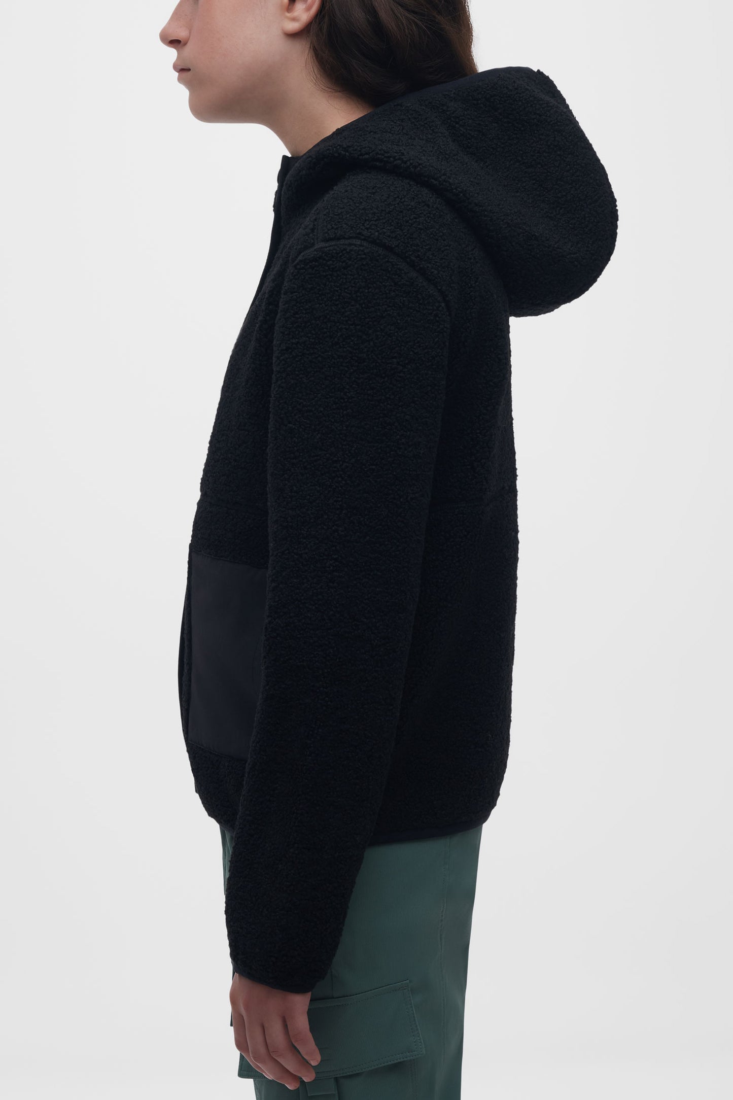 Veste ultradouce en sherpa - Ado fille && NOIR