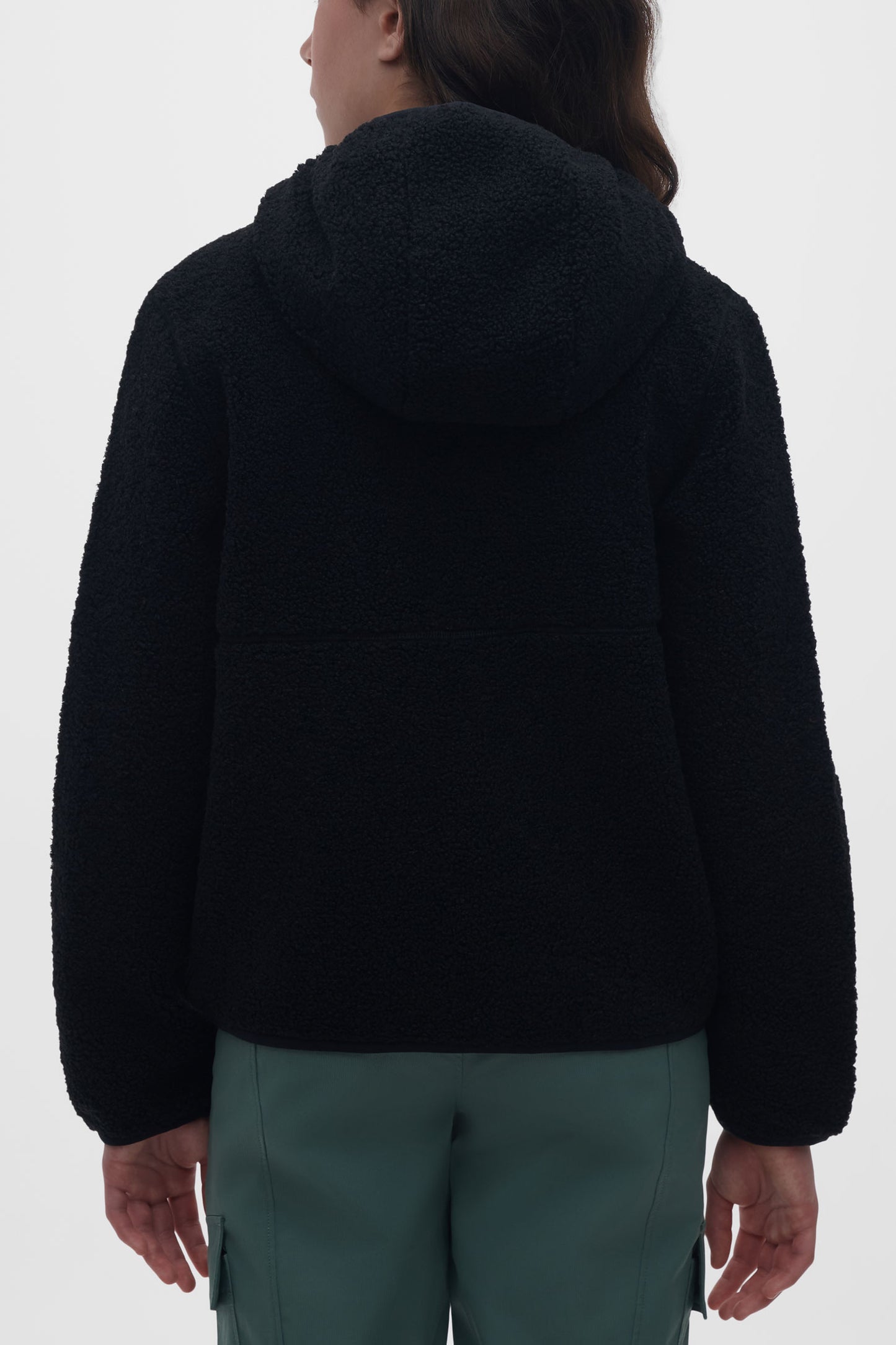 Veste ultradouce en sherpa - Ado fille && NOIR
