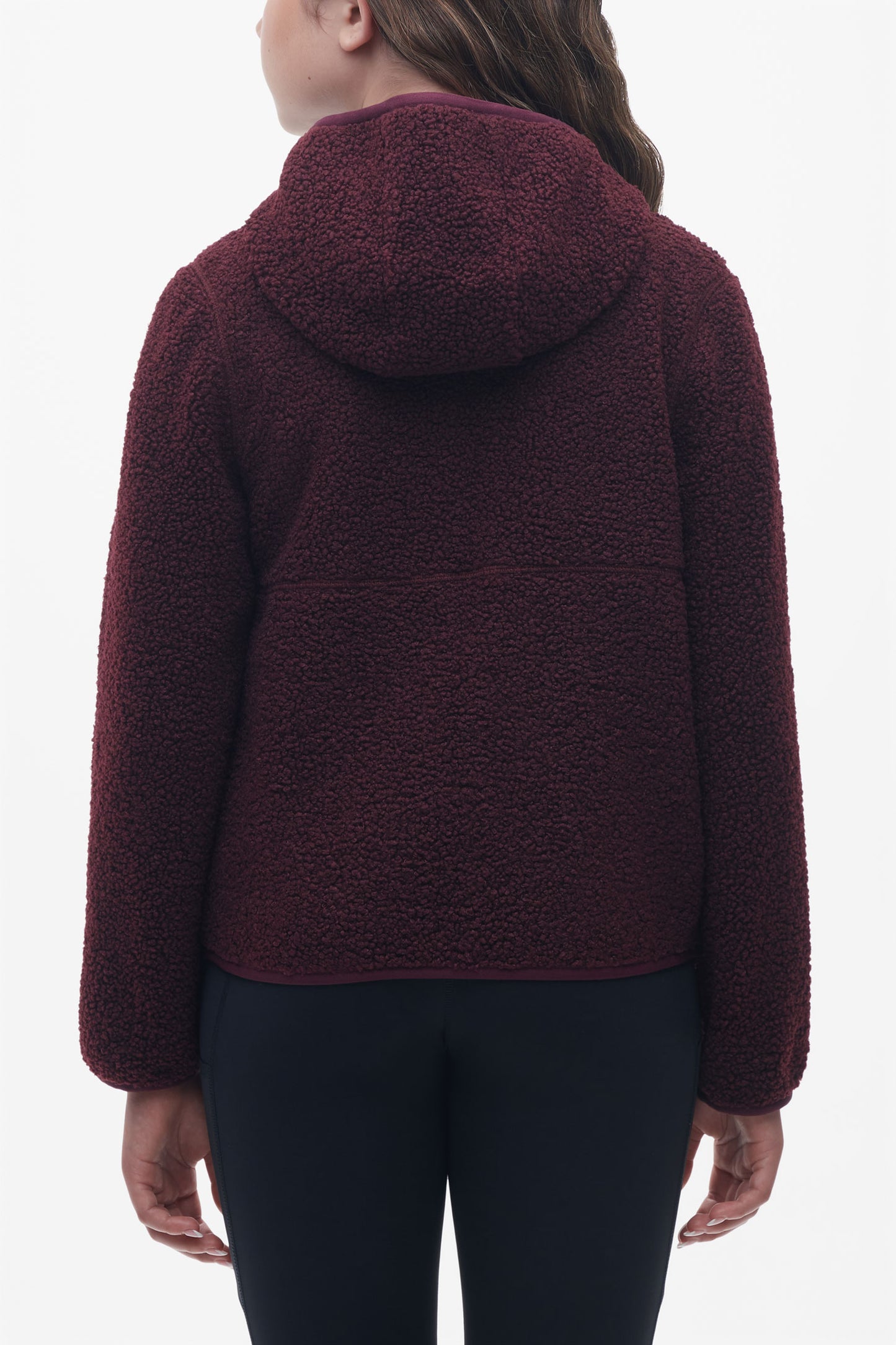 Veste ultradouce en sherpa - Ado fille && ROUGE VIN