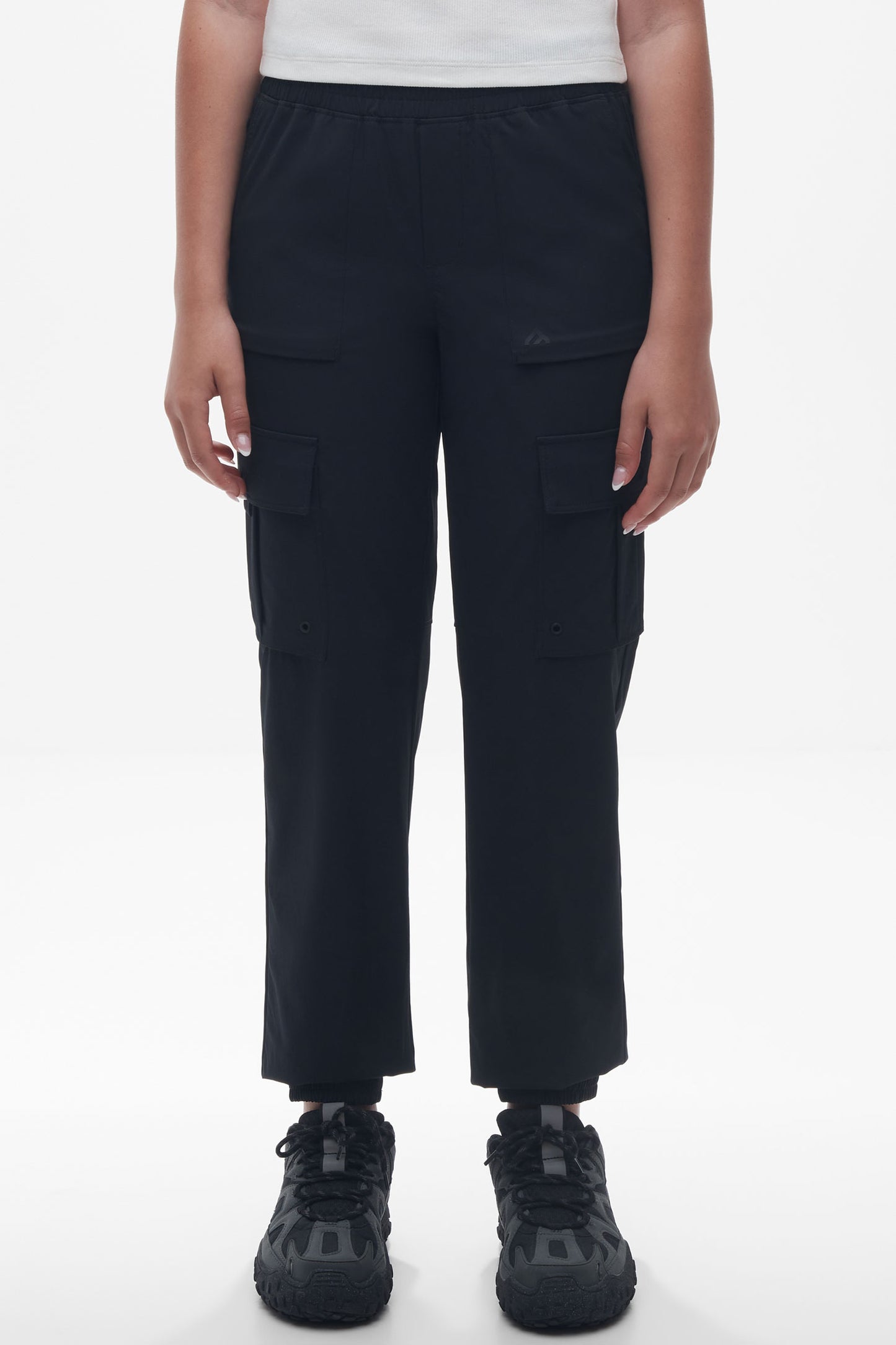 Pantalon cargo séchage rapide - Ado fille && NOIR