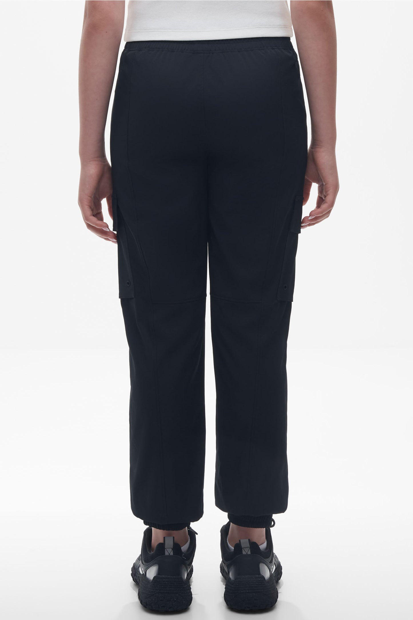 Pantalon cargo séchage rapide - Ado fille && NOIR