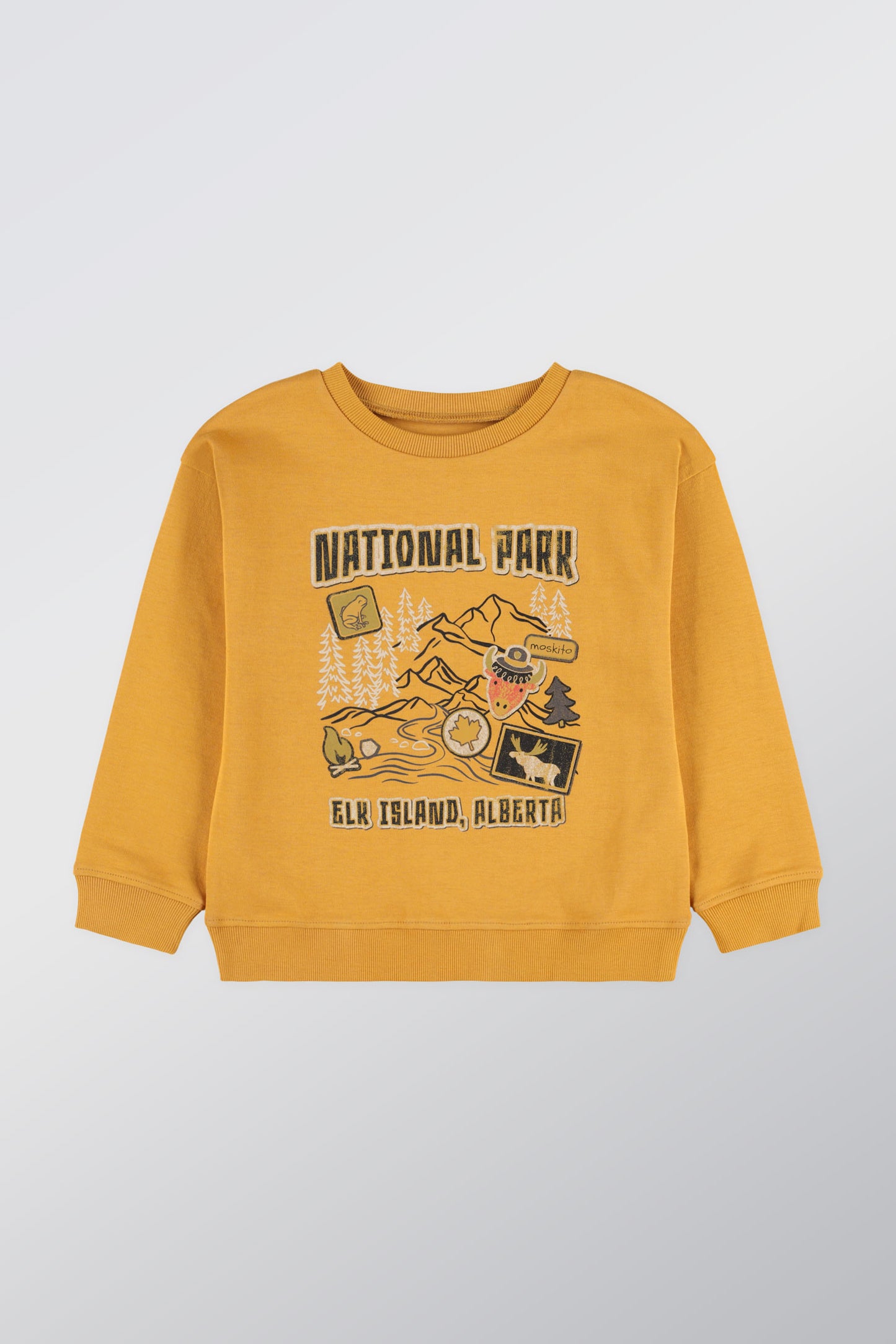 Chandail ouaté respirant en coton - Enfant garçon && OCRE