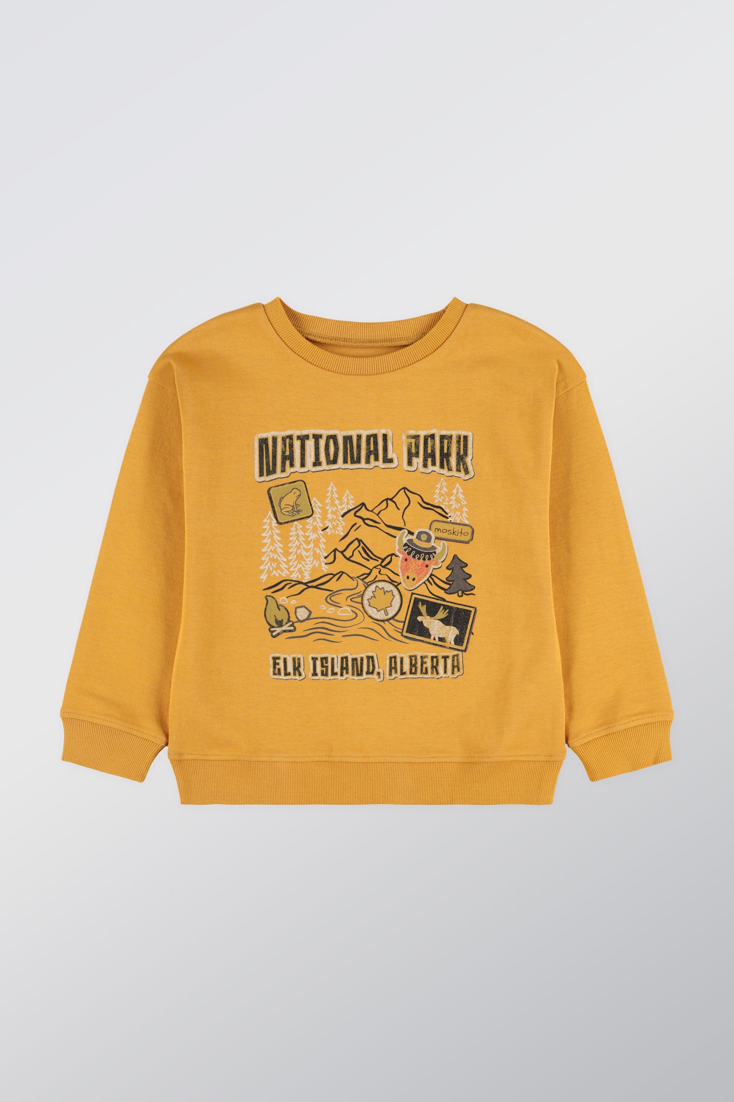 Chandail ouaté respirant en coton - Enfant garçon && OCRE