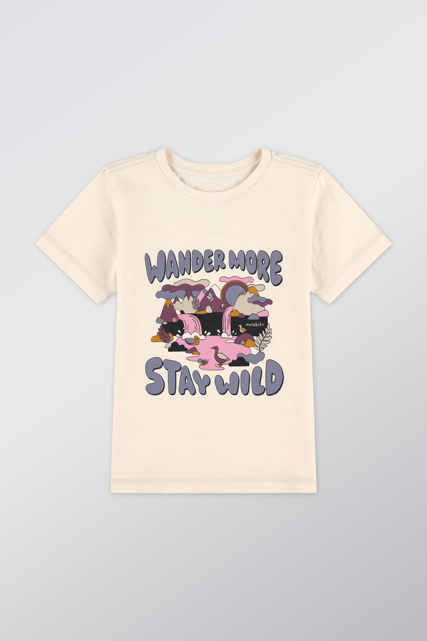 T-shirt respirant en coton - Enfant fille && BEIGE