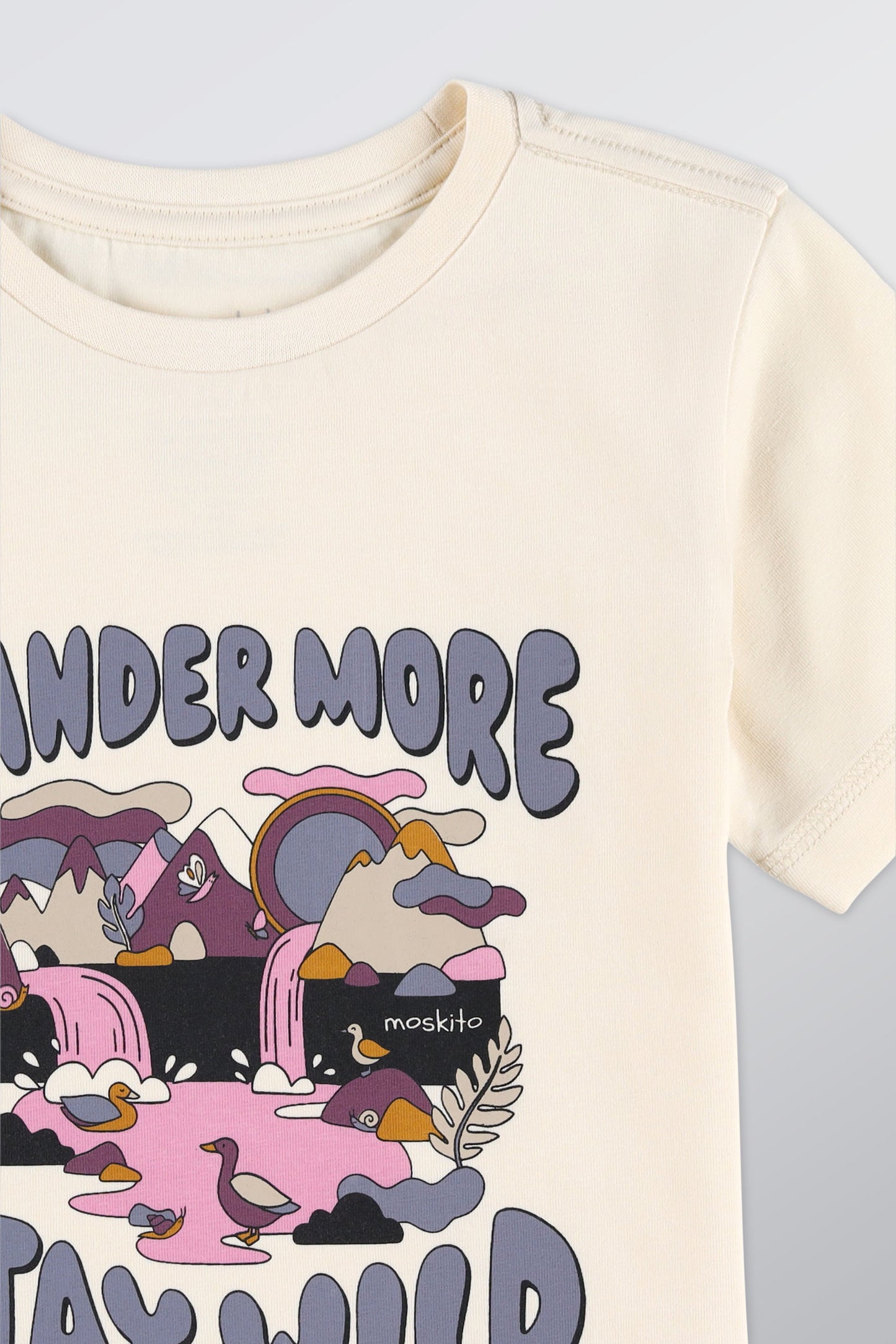 T-shirt respirant en coton - Enfant fille && BEIGE
