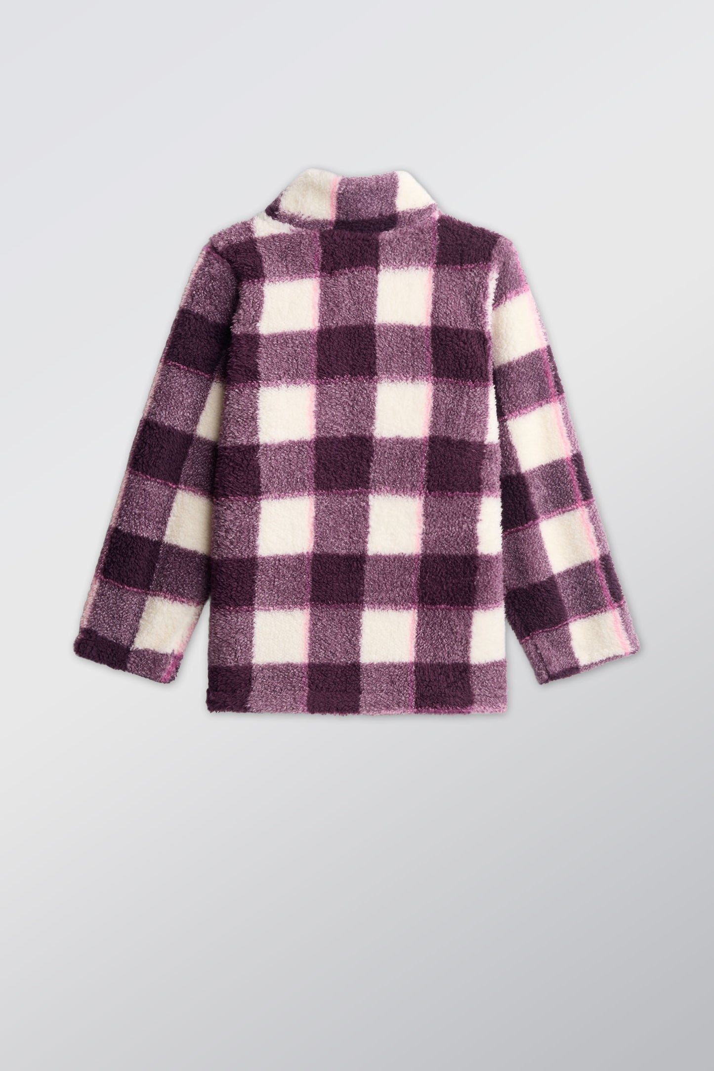 Veste ultradouce en sherpa - Enfant fille && PRUNE/MULTI