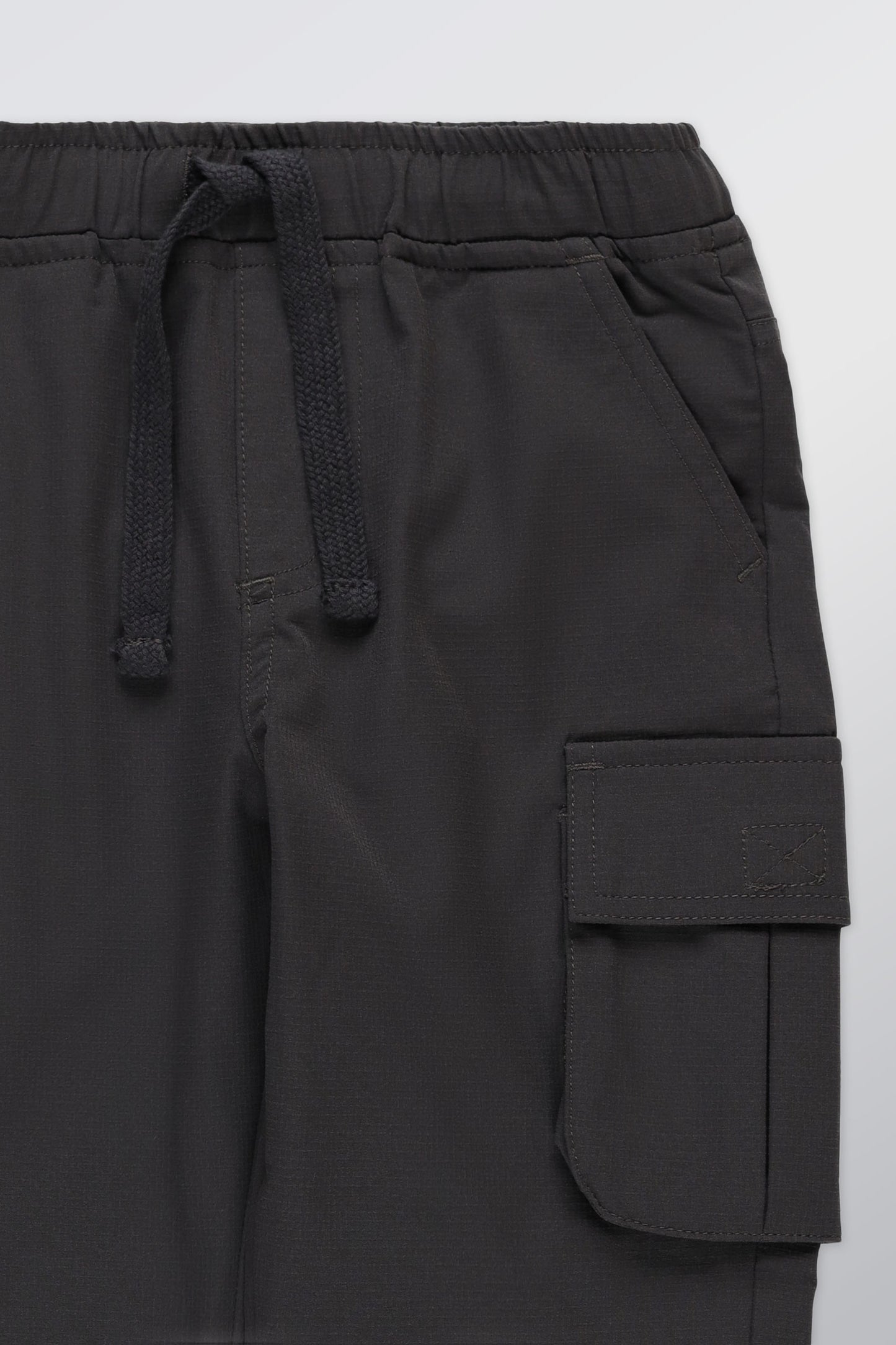 Pantalon cargo polyvalent - Enfant fille && CHARBON