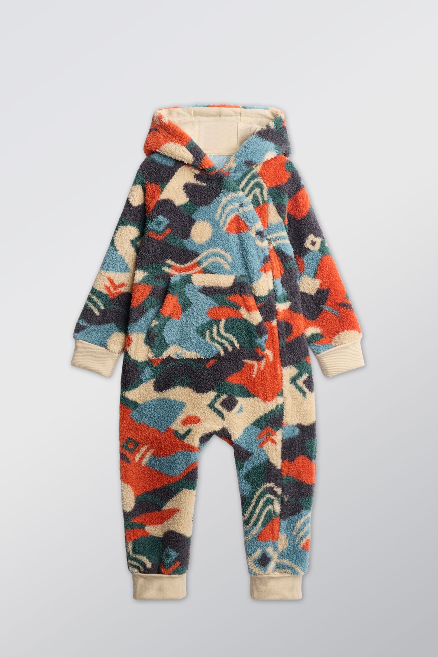 Combinaison ultradouce en sherpa - Bébé garçon && CHARBON/MULTI