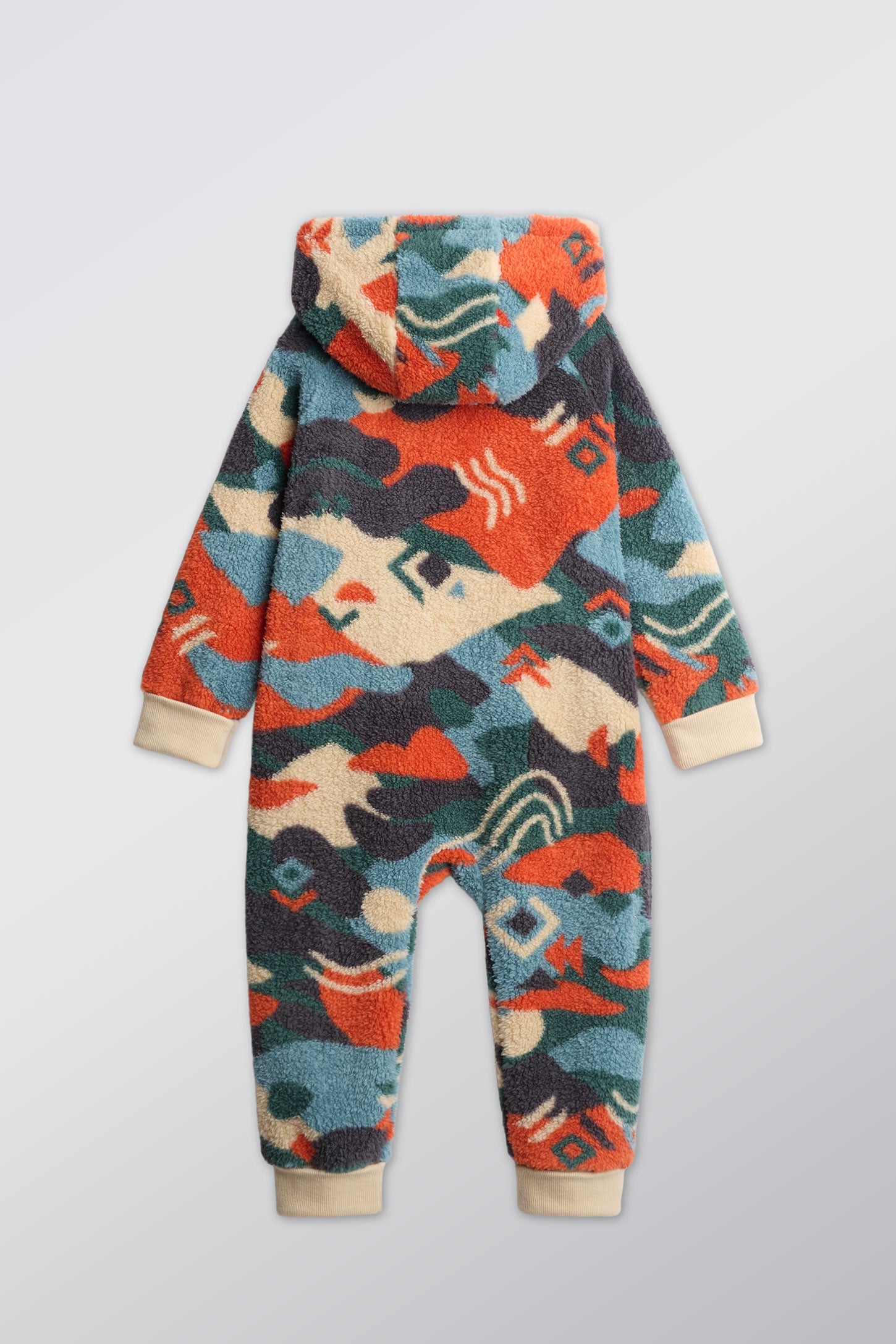 Combinaison ultradouce en sherpa - Bébé garçon && CHARBON/MULTI