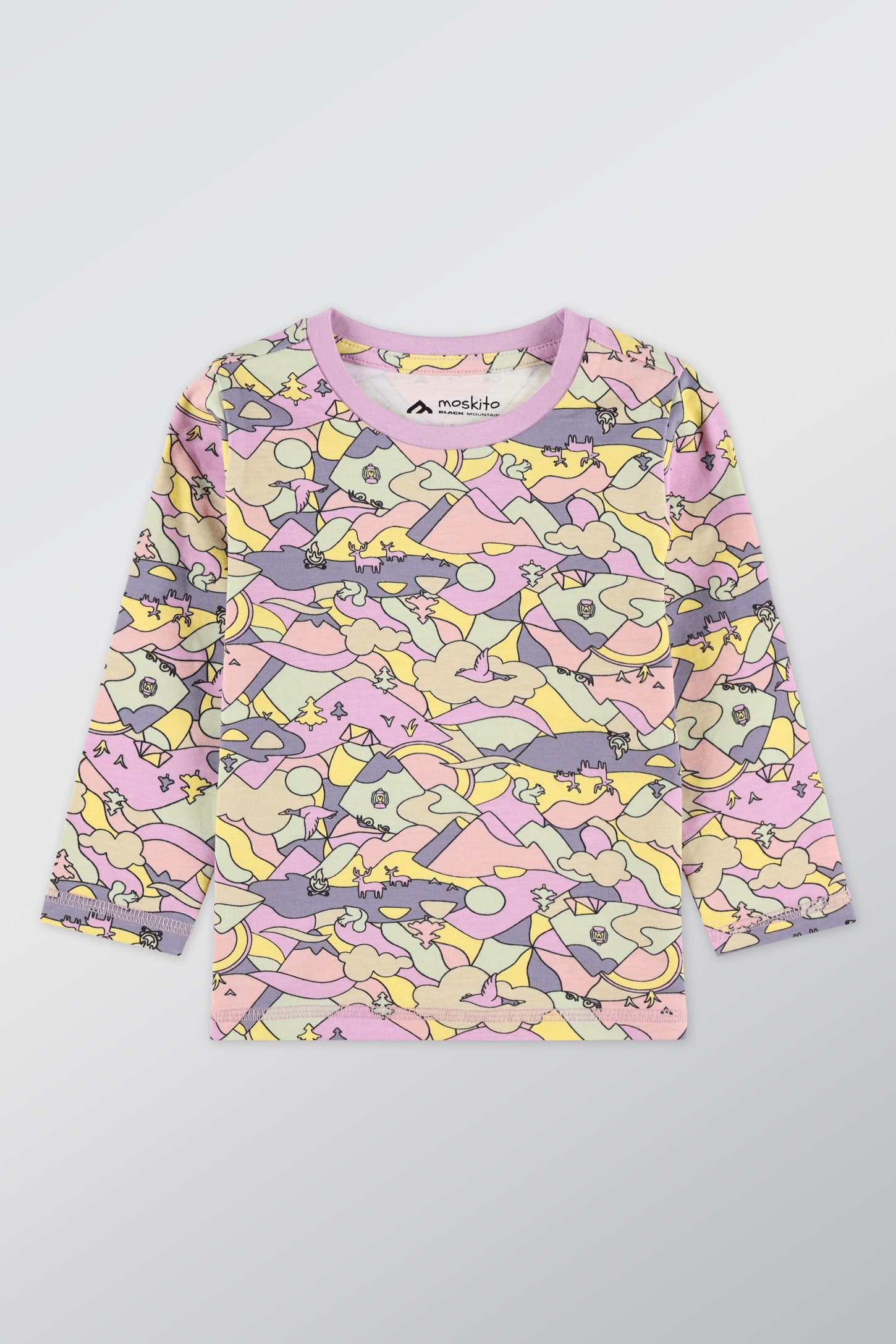 T-shirt respirant en coton, 2T-3T - Bébé fille && MAUVE/MULTI