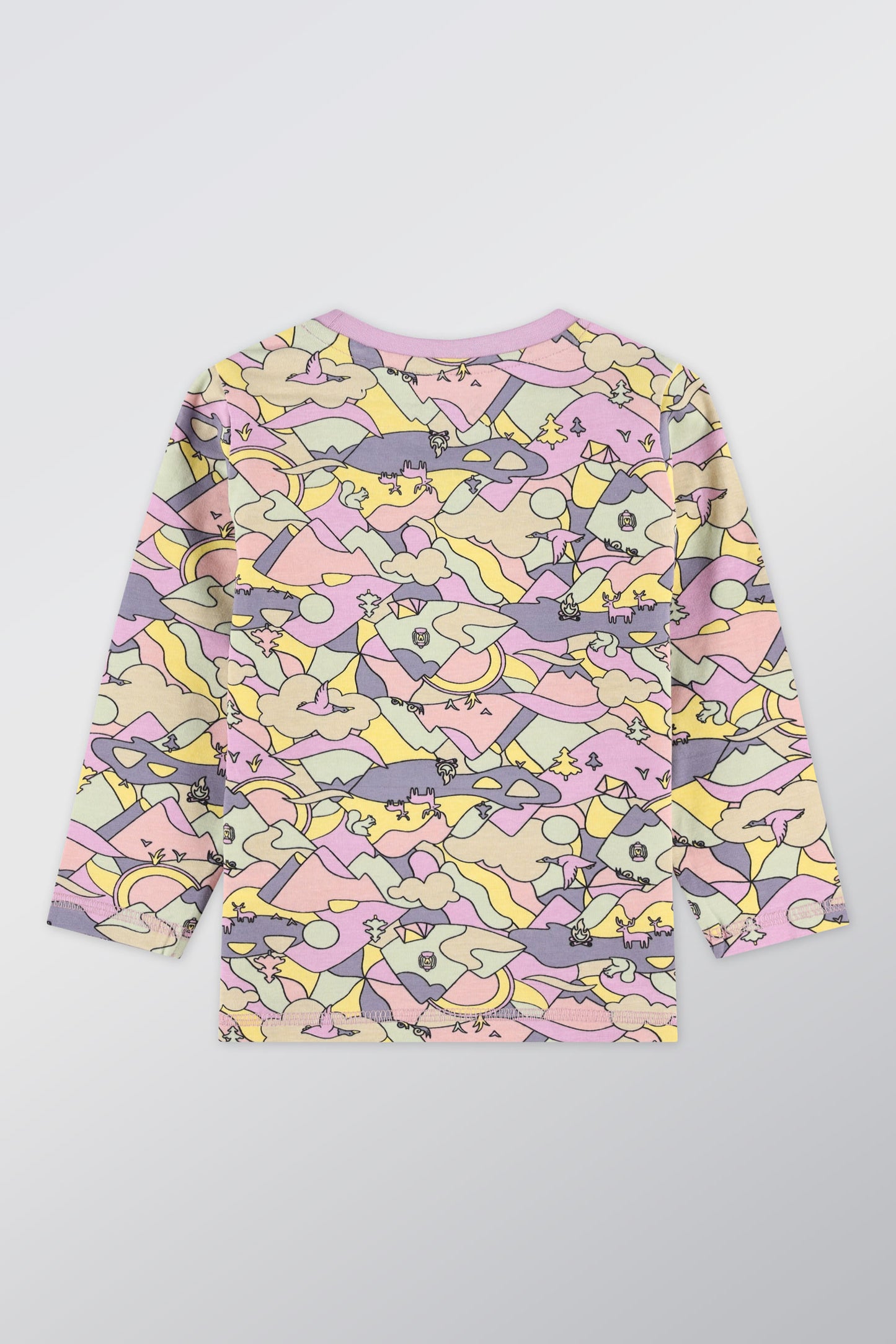 T-shirt respirant en coton - Bébé fille && MAUVE/MULTI