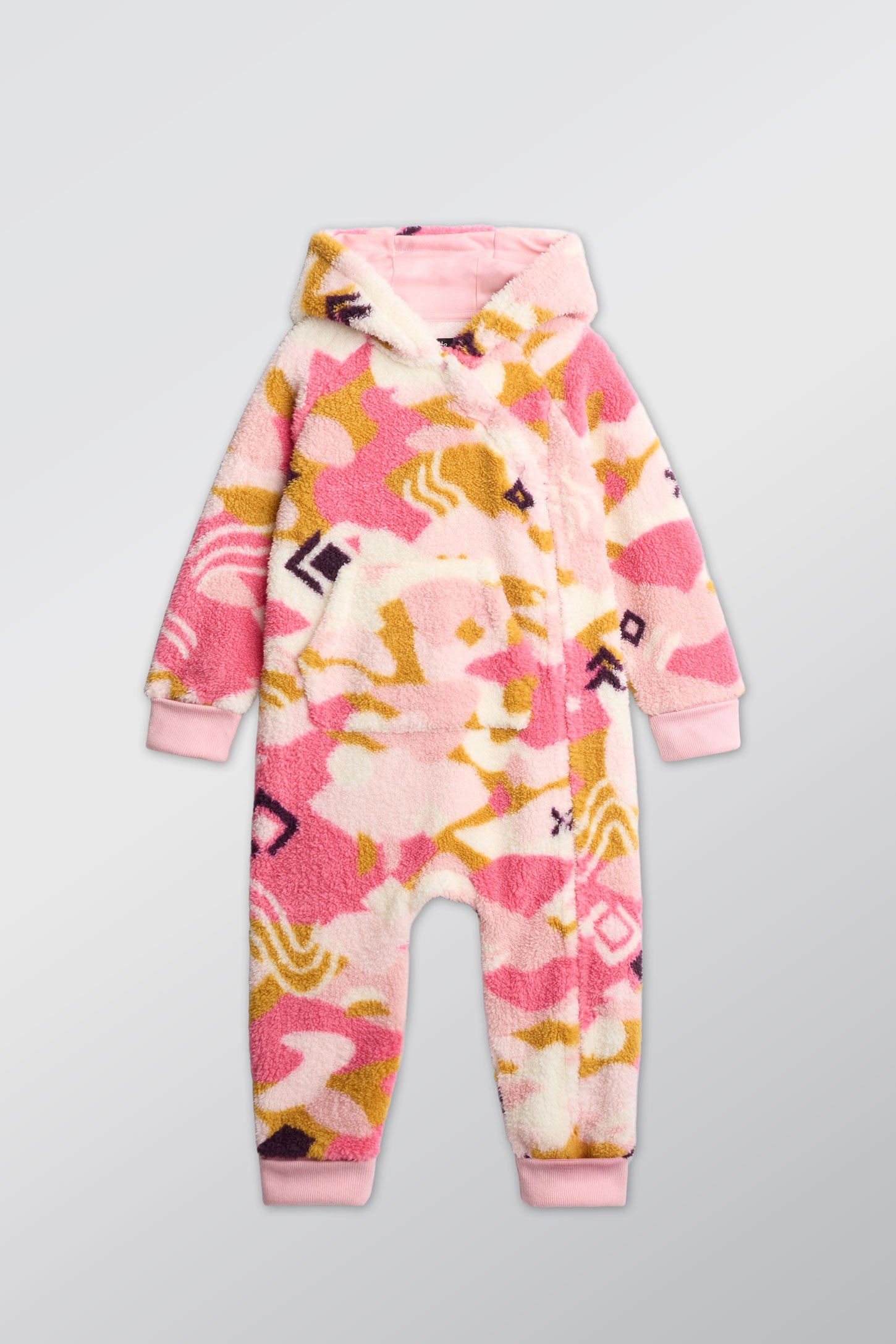 Combinaison ultradouce en sherpa, 2T-3T - Bébé fille && ROSE MULTI