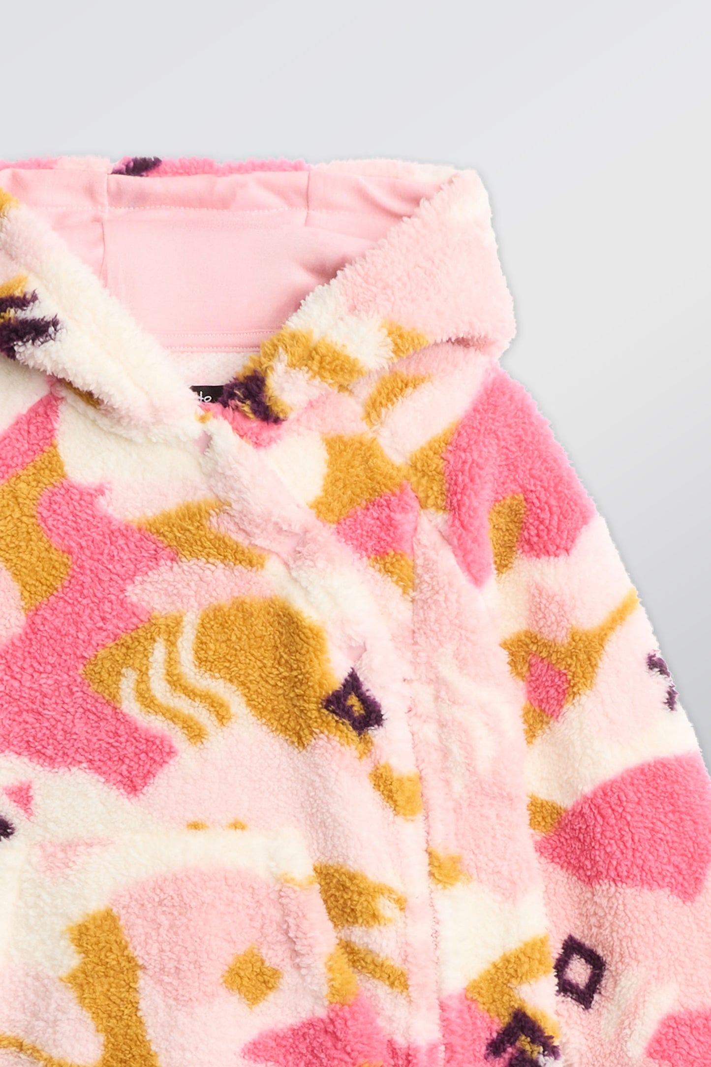 Combinaison ultradouce en sherpa, 2T-3T - Bébé fille && ROSE MULTI