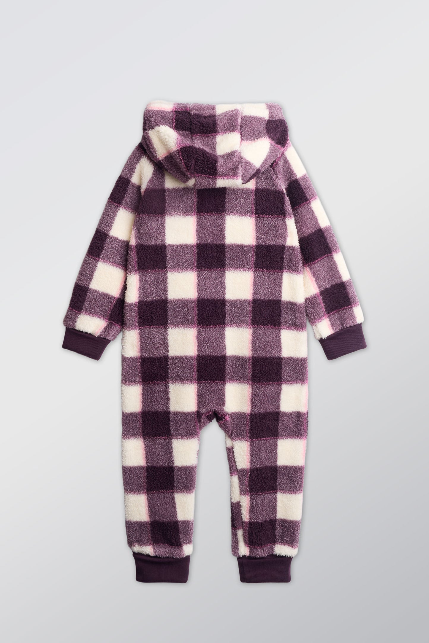 Combinaison ultradouce en sherpa, 2T-3T - Bébé fille && PRUNE/MULTI