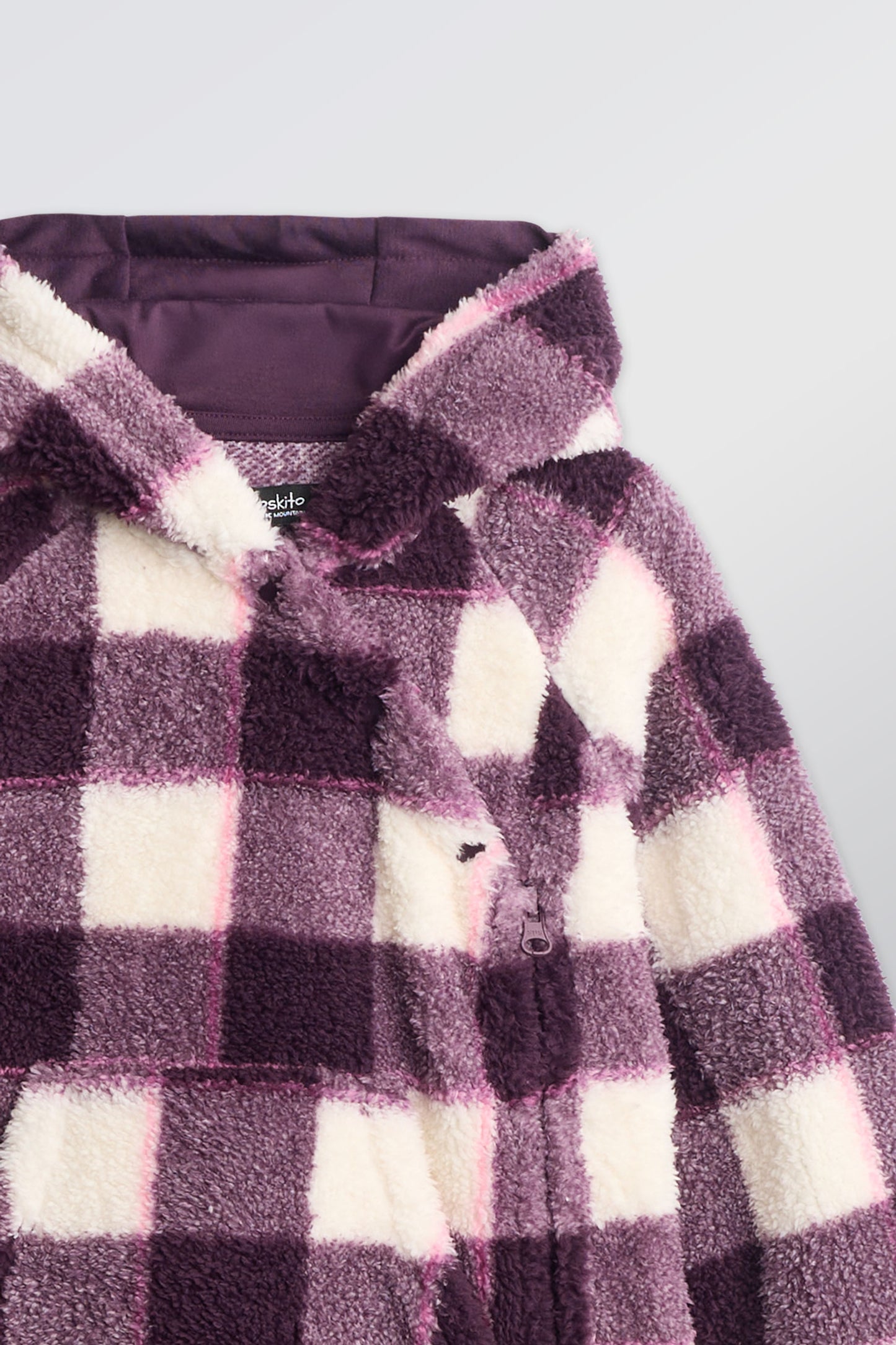 Combinaison ultradouce en sherpa, 2T-3T - Bébé fille && PRUNE/MULTI