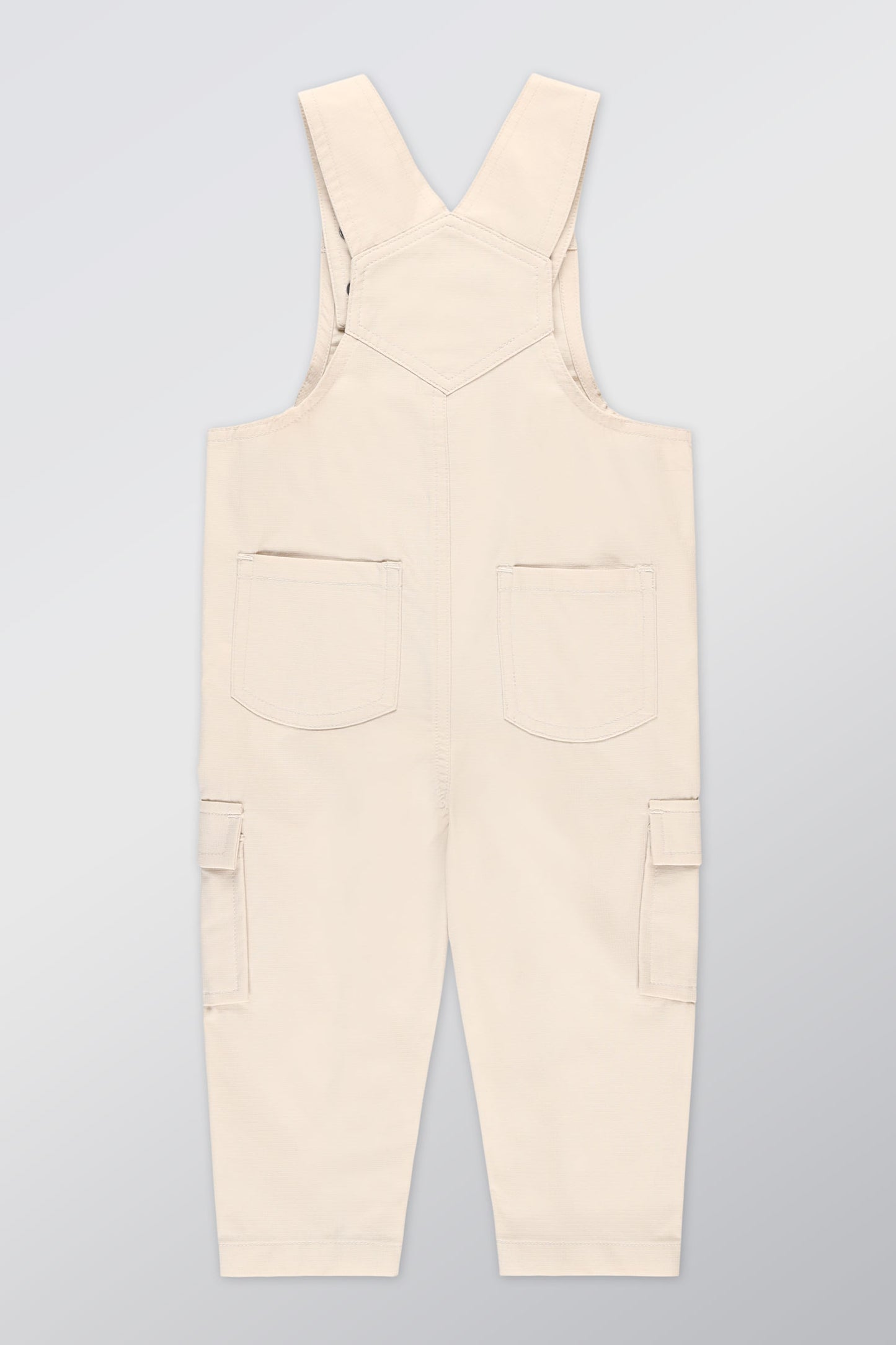 Salopette extensible en ripstop - Bébé fille && BEIGE