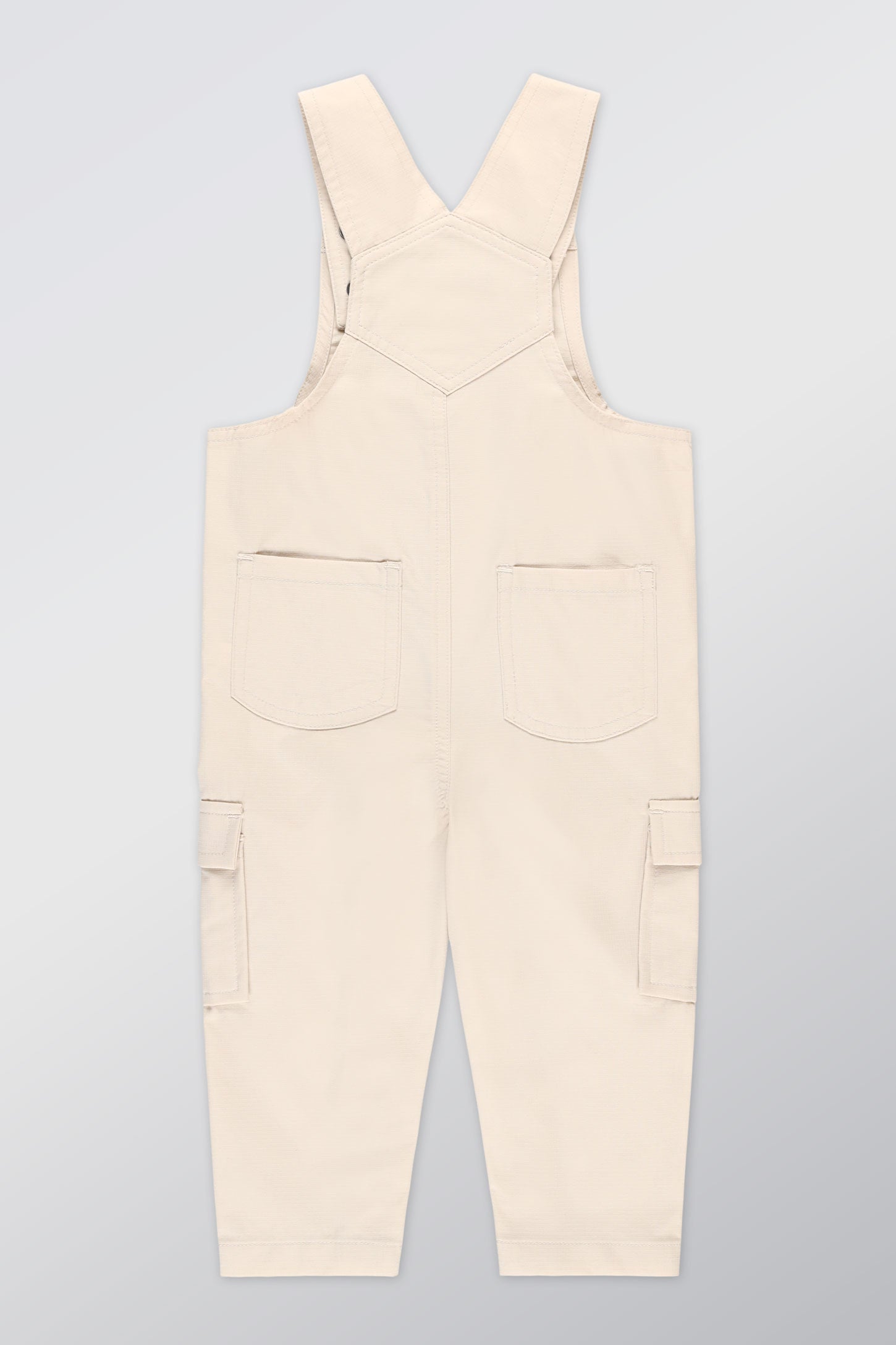 Salopette extensible en ripstop - Bébé fille && BEIGE