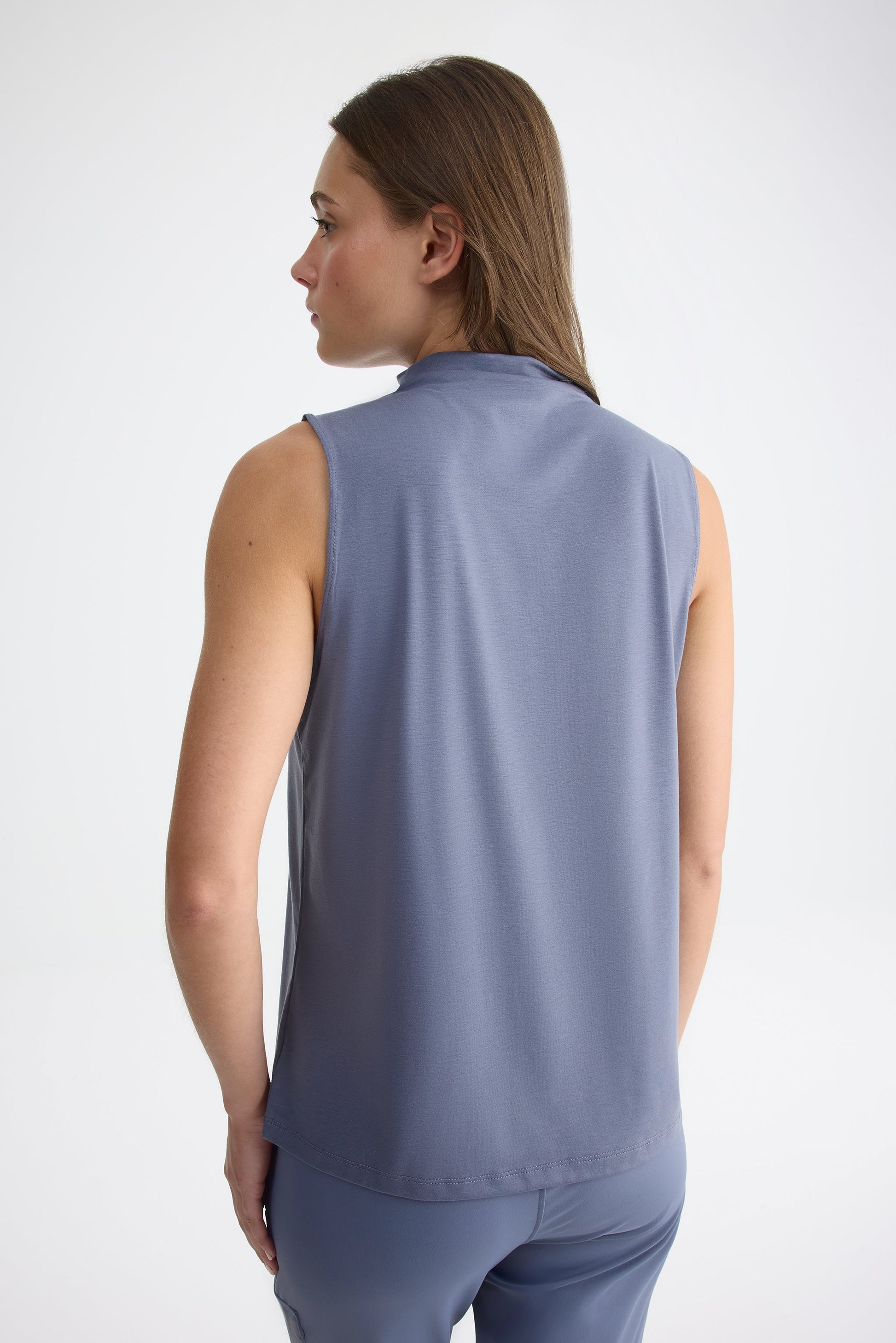 Camisole col montant - Femme && GRIS