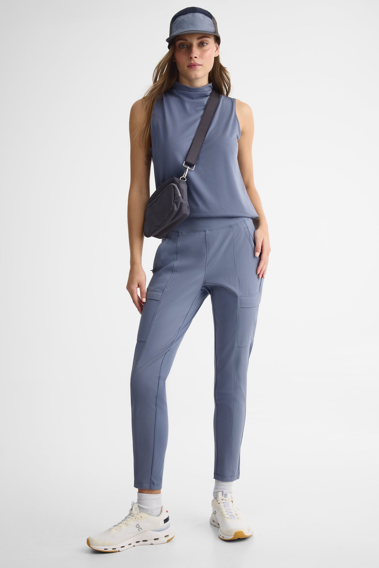 Camisole col montant - Femme && GRIS