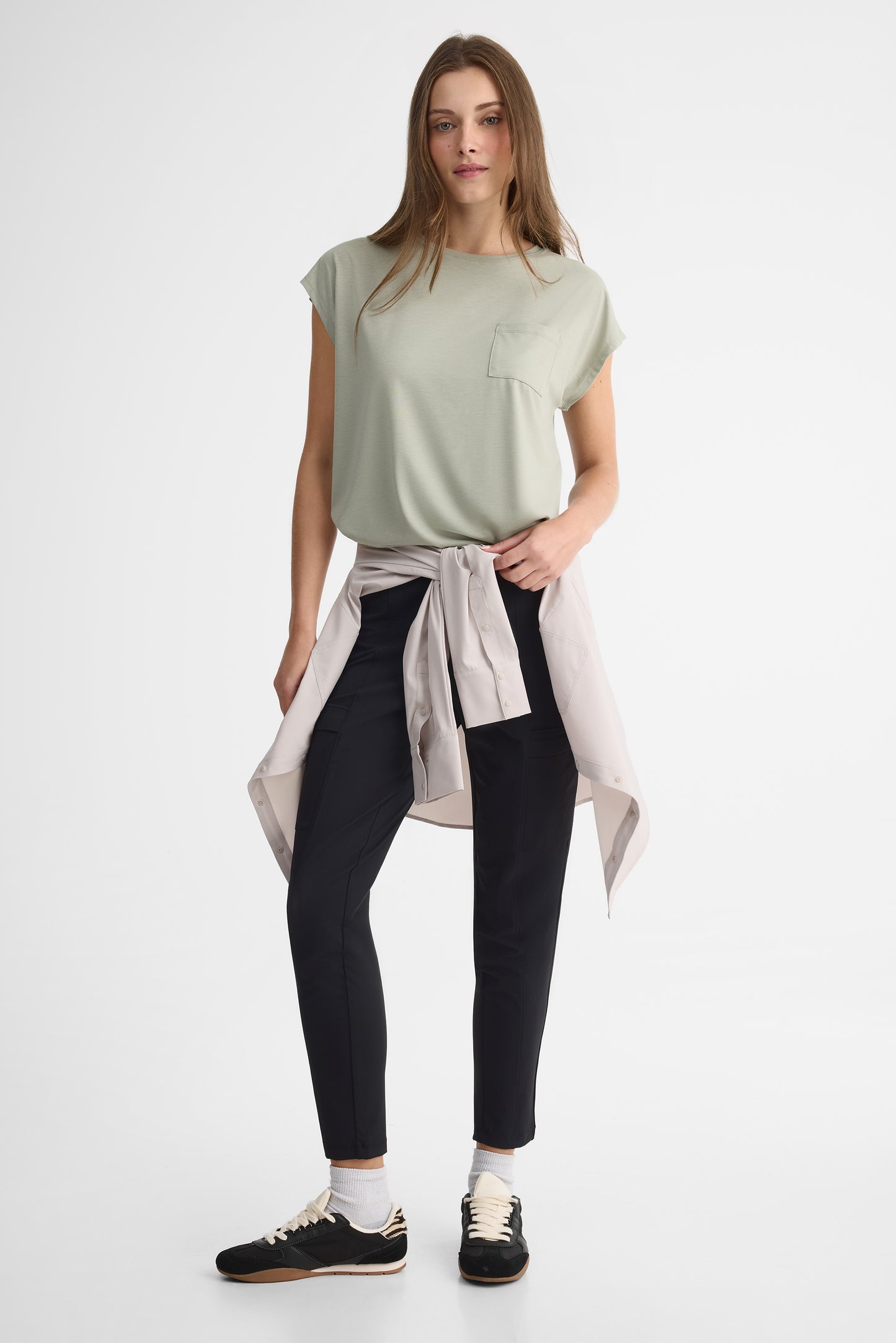 T-shirt col rond - Femme && VERT