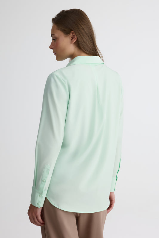 Chemise manches longues – Femme && VERT