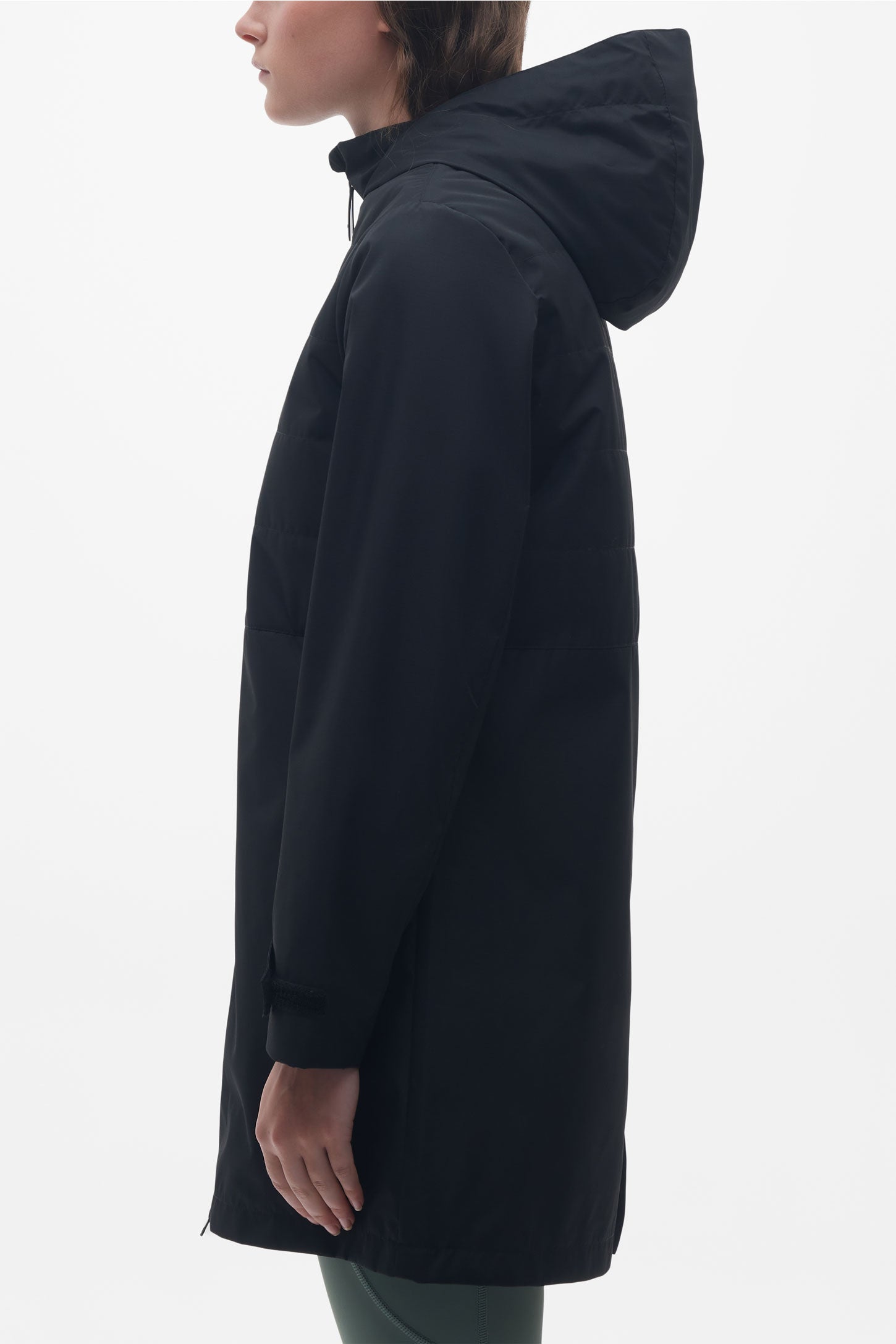 Manteau long 3-en-1 coquille souple - Femme && NOIR