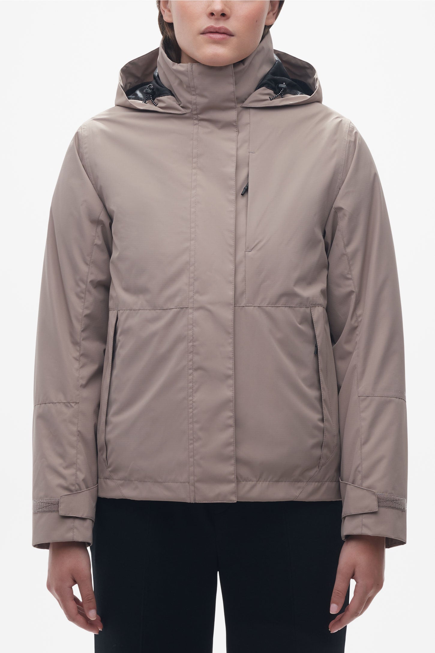 Manteau 3-en-1 coquille rigide - Femme && BRUN