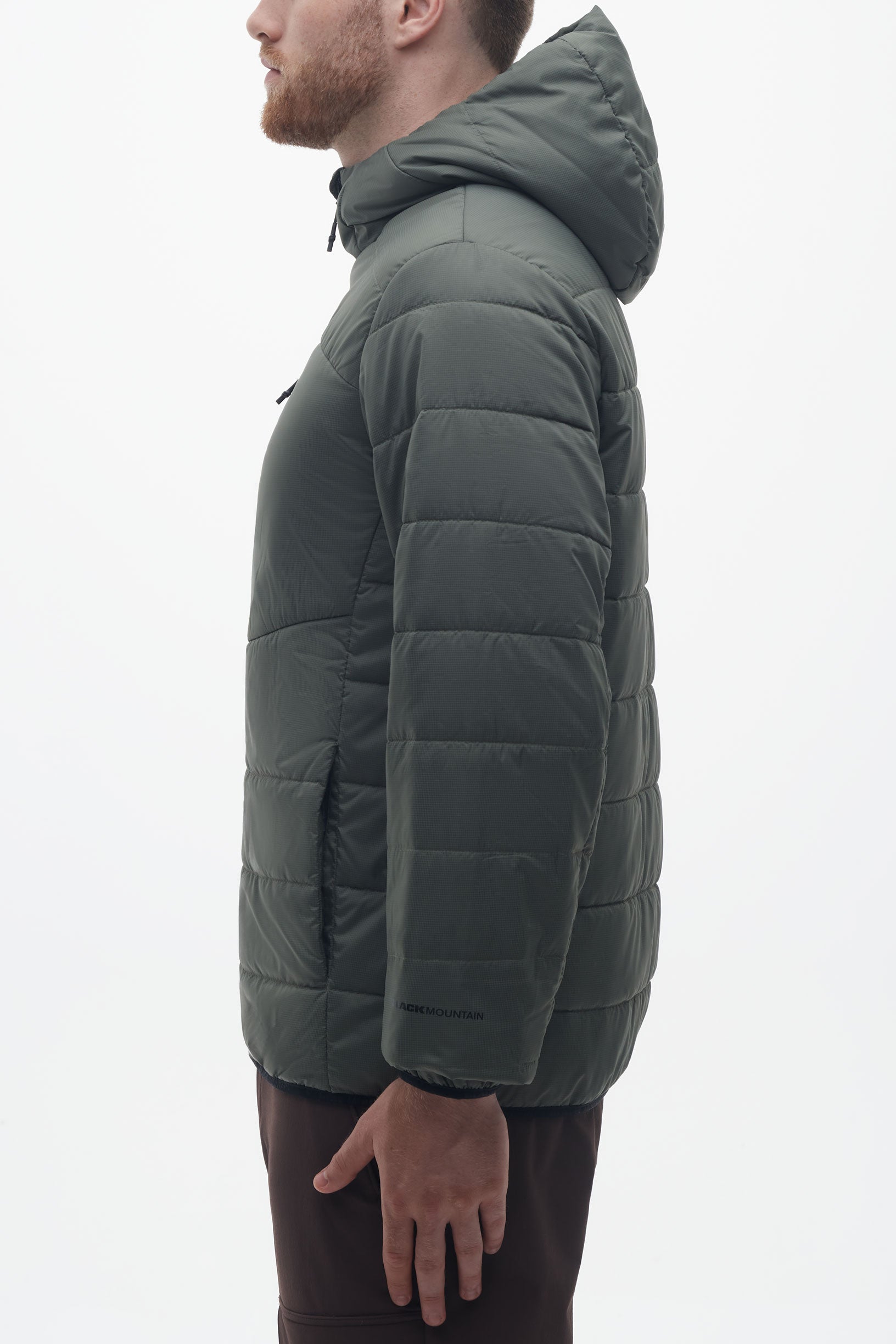 Manteau matelassé résistant à l'eau - Homme && KAKI